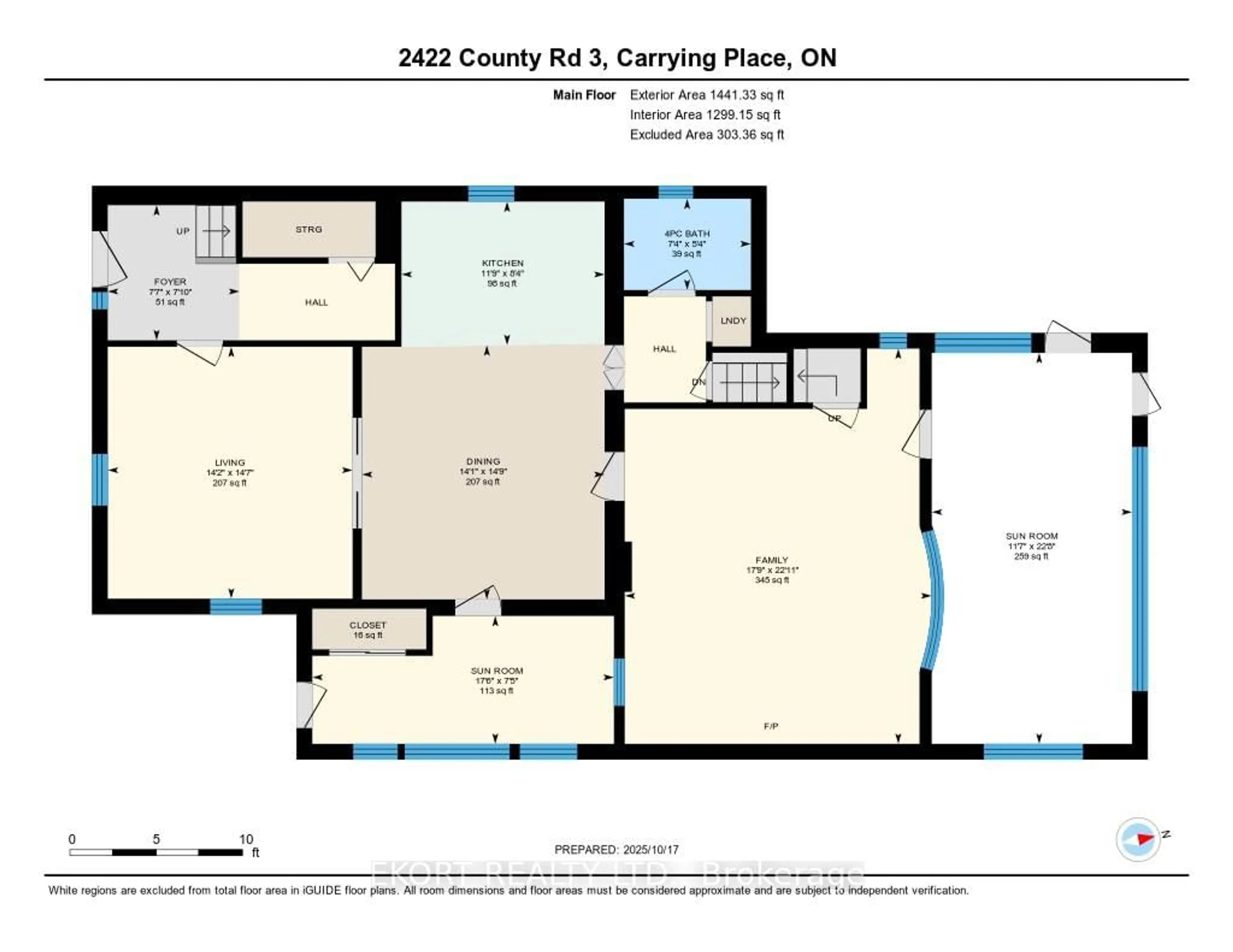 Floor plan for 2422 County Rd 3 Rd, Prince Edward County Ontario K0K 1L0