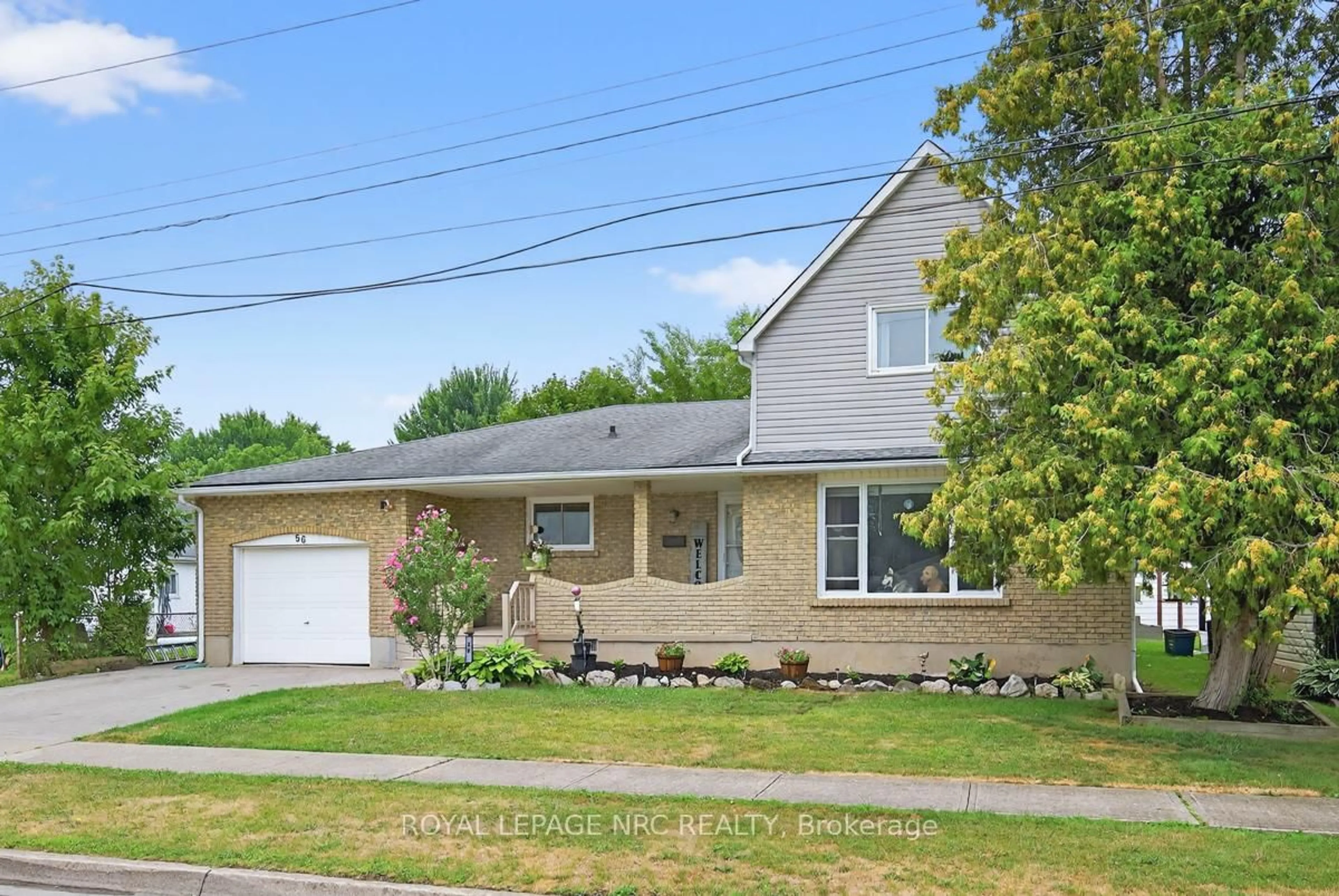 Home with brick exterior material, street for 56 SANTONE Ave, Welland Ontario L3C 2J4