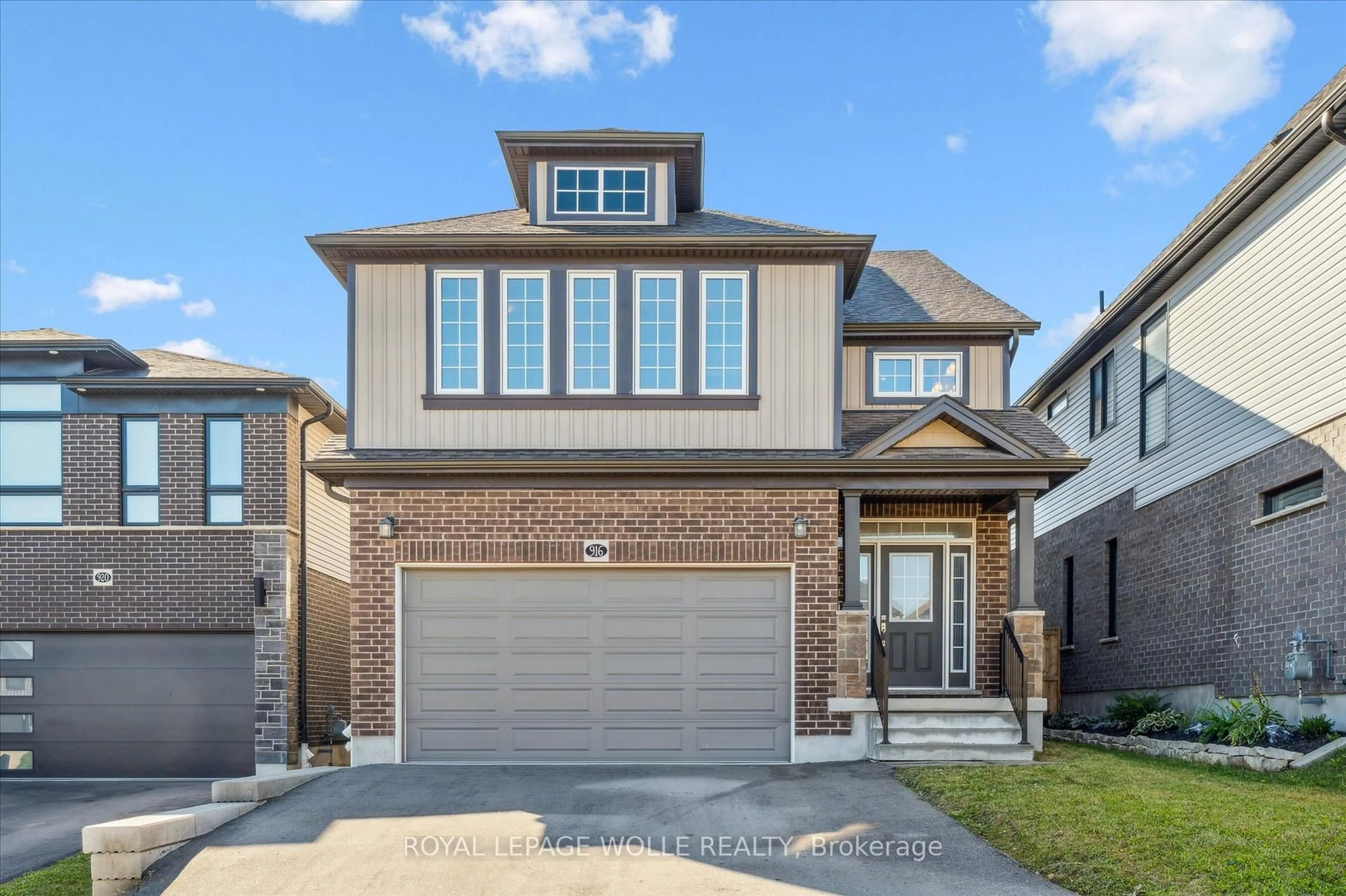 Home with brick exterior material, street for 916 Valencia Crt, Kitchener Ontario N2R 0R5