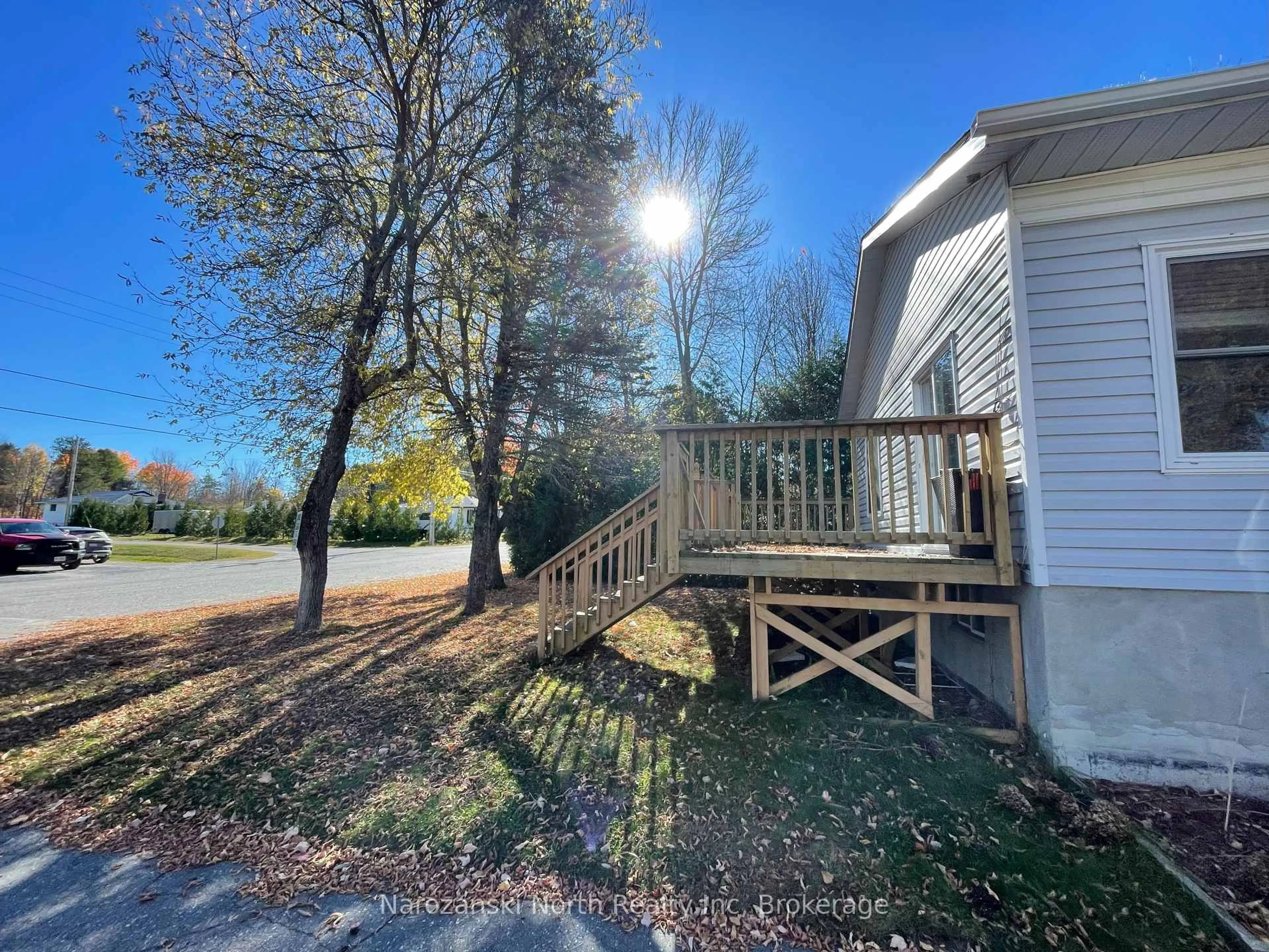 A pic from outside/outdoor area/front of a property/back of a property/a pic from drone, water/lake/river/ocean view for 11 John St, St. Charles Ontario P0M 2W0