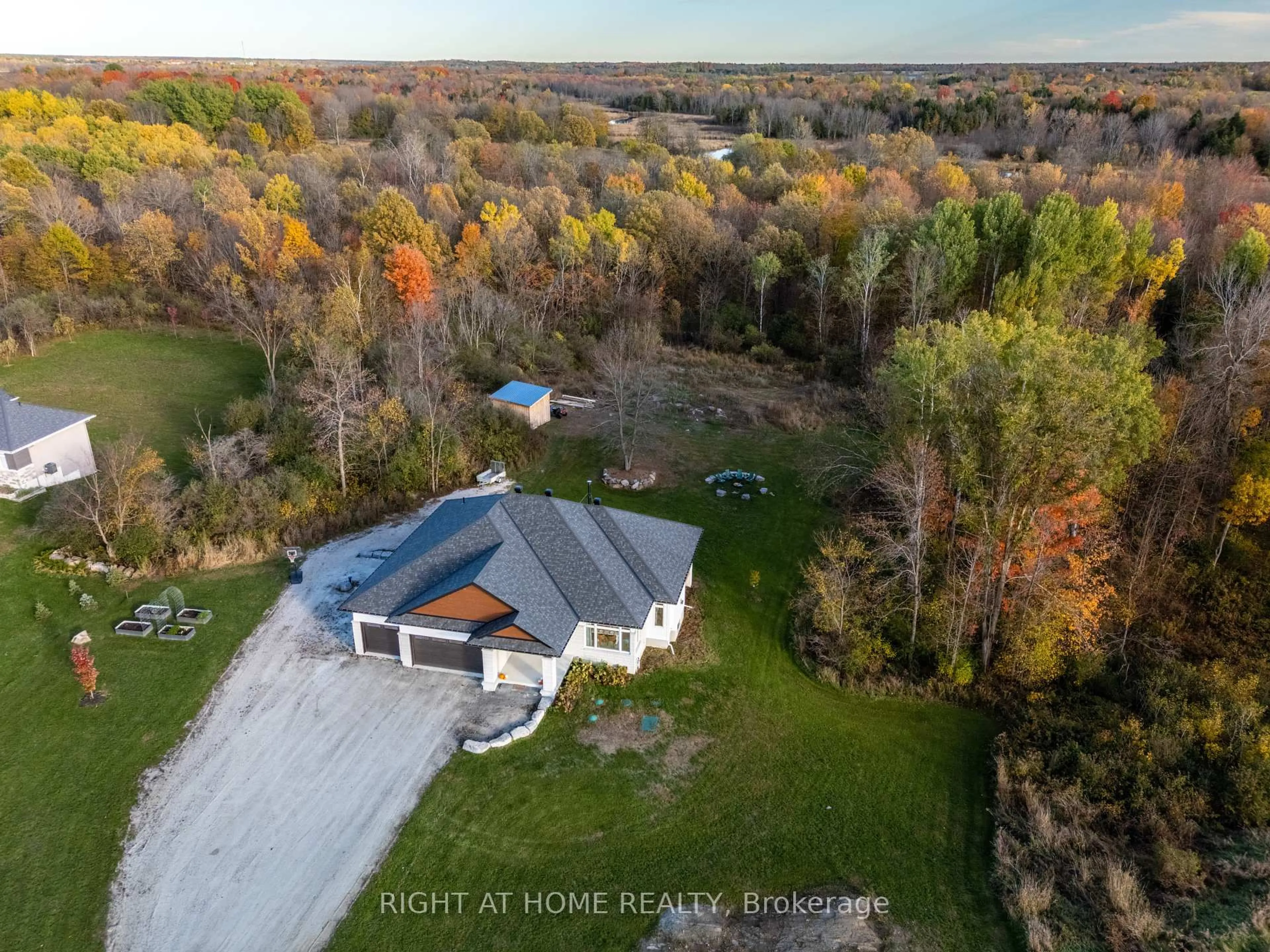A pic from outside/outdoor area/front of a property/back of a property/a pic from drone, water/lake/river/ocean view for 119 Ernest Way, Perth Ontario K7H 0B4