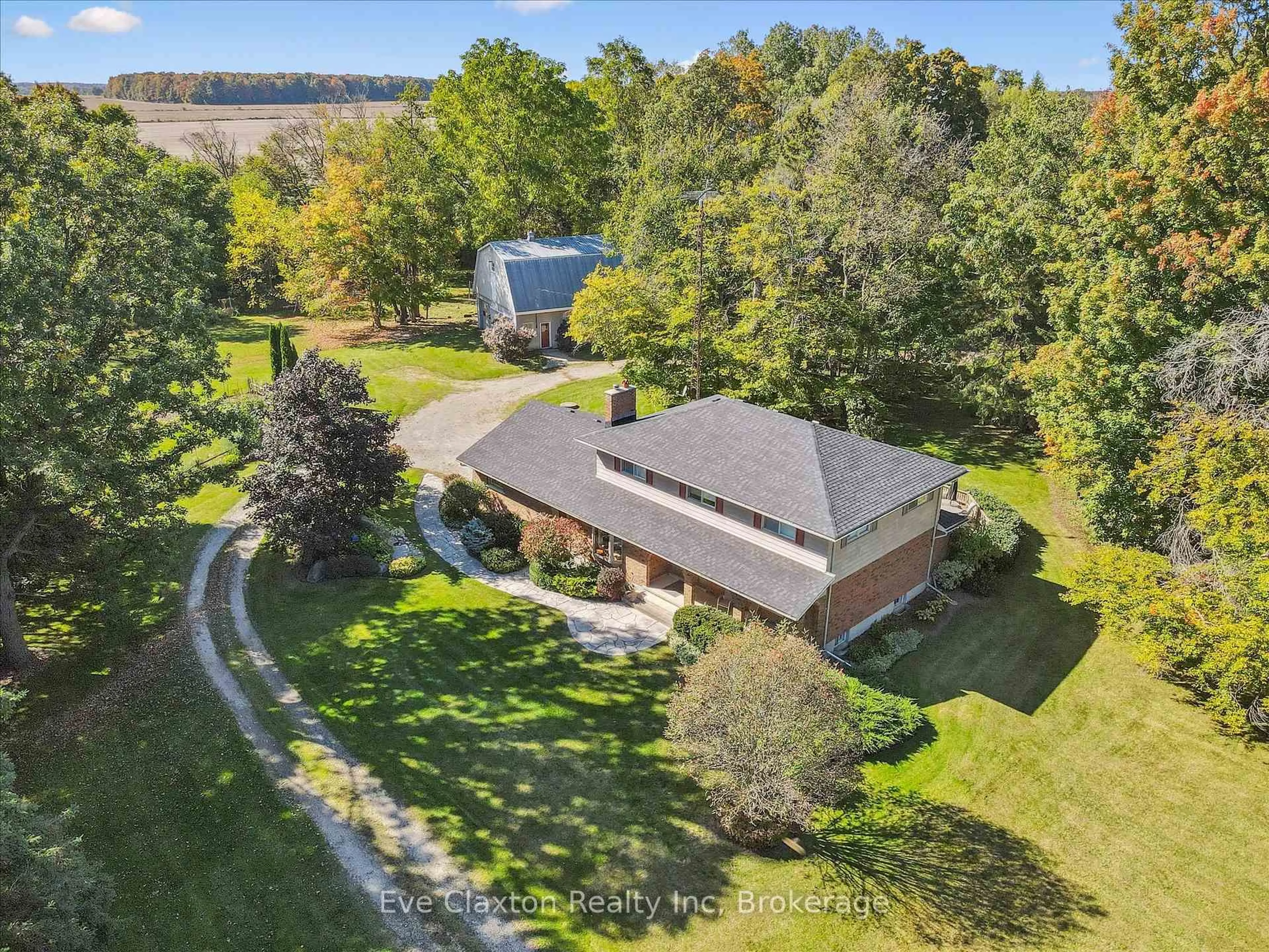 A pic from outside/outdoor area/front of a property/back of a property/a pic from drone, water/lake/river/ocean view for 2314 Shantz Station Rd, Woolwich Ontario N0B 1M0