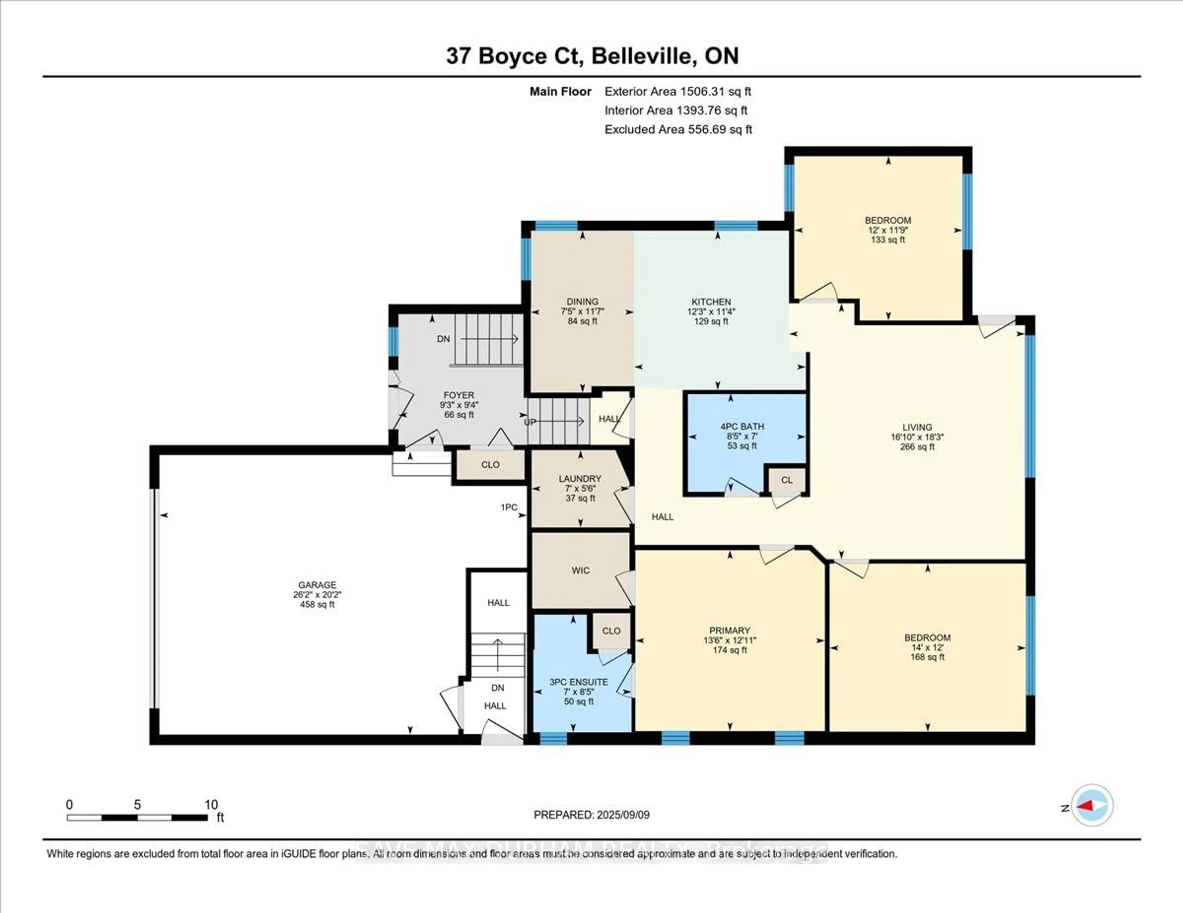 Floor plan for 37 Boyce Crt, Belleville Ontario K8P 5N9