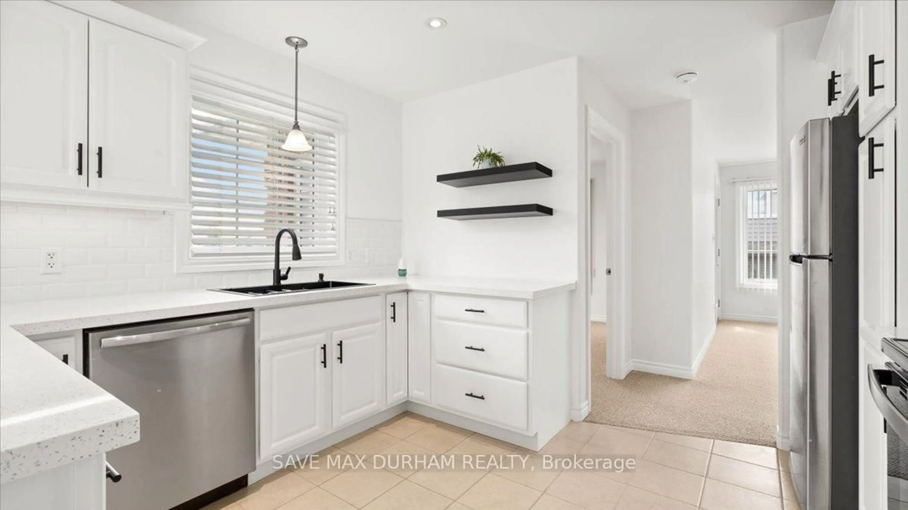 Open concept kitchen, ceramic/tile floor for 37 Boyce Crt, Belleville Ontario K8P 5N9