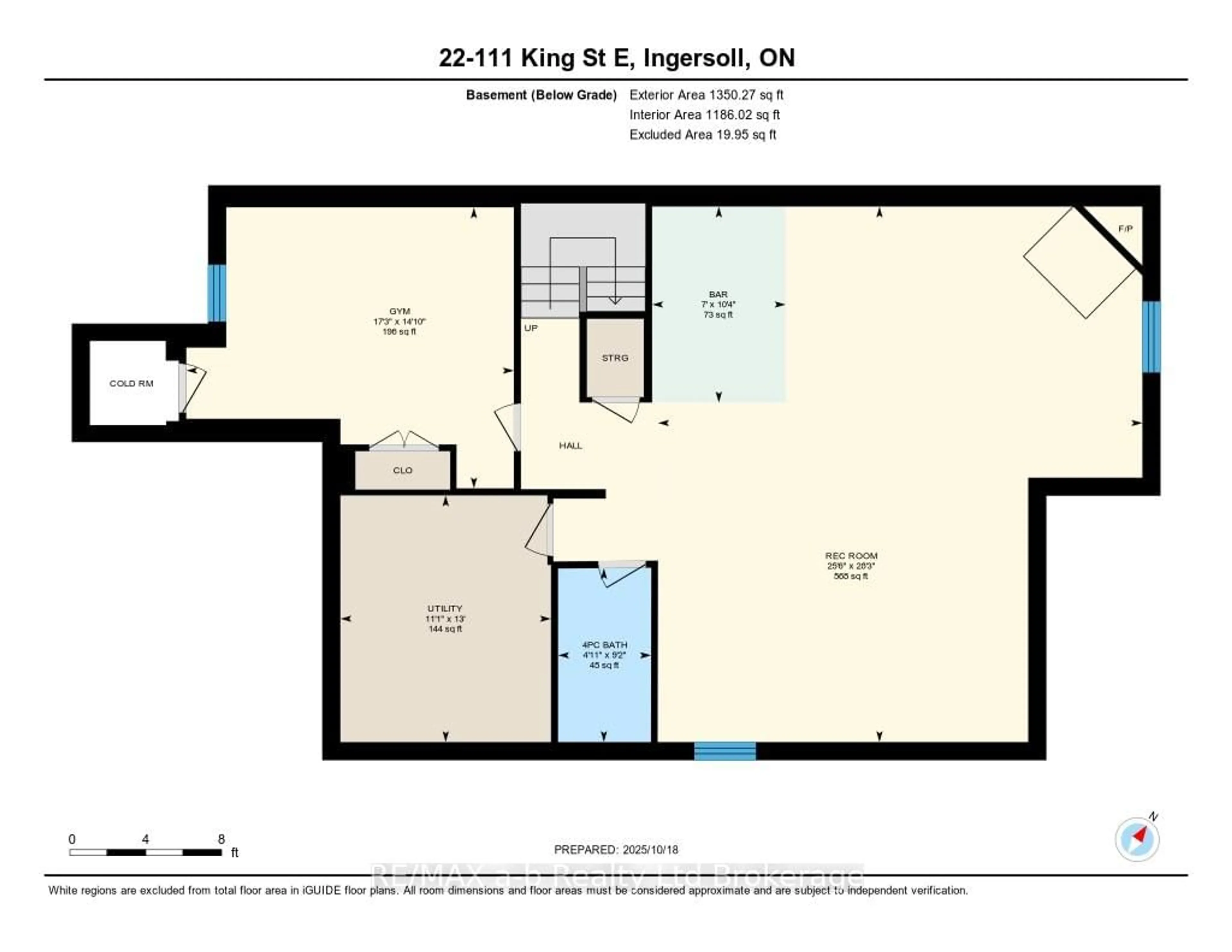 Floor plan for 111 King Street East, Unit 22 St, Ingersoll Ontario N5C 1G8