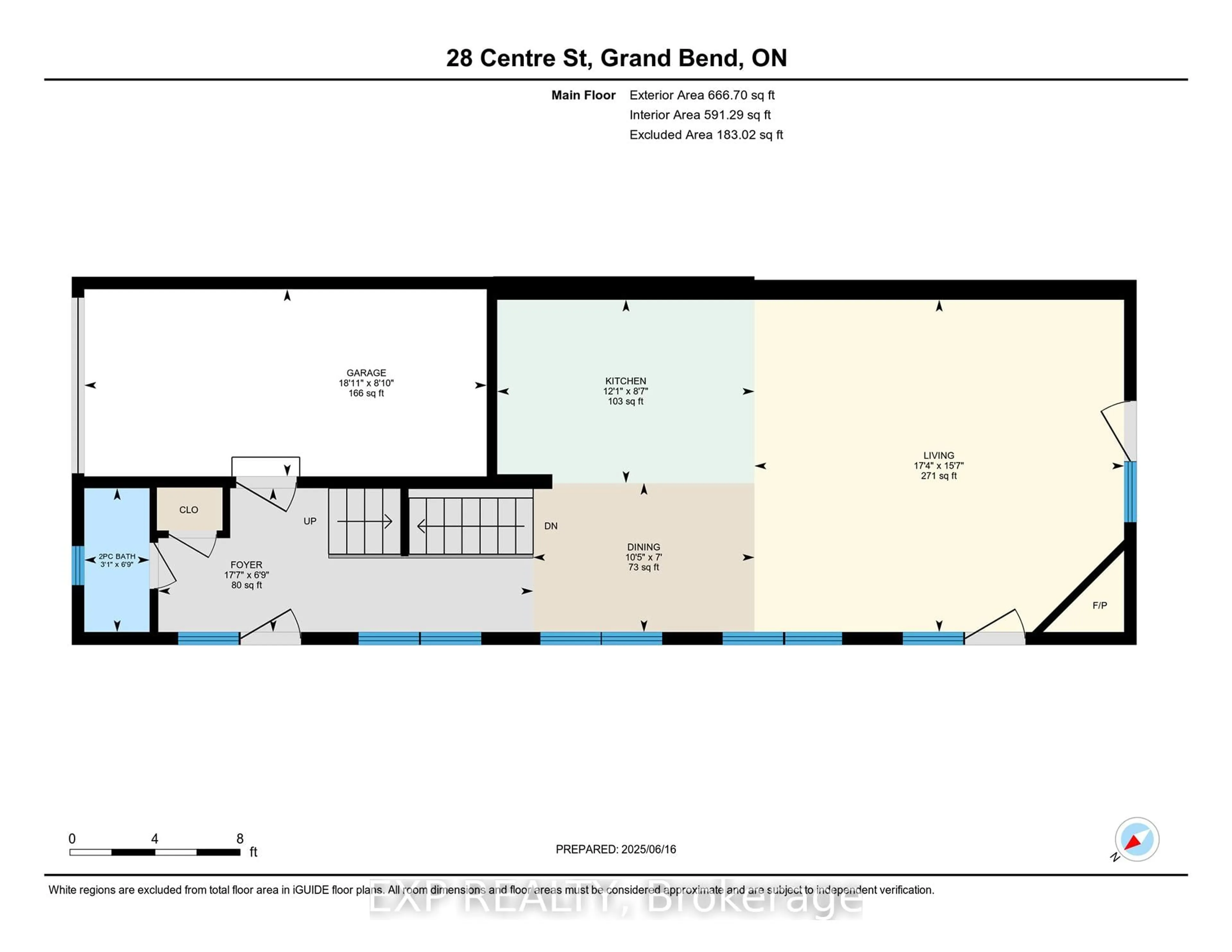Floor plan for 28 Centre St, Lambton Shores Ontario N0M 1T0
