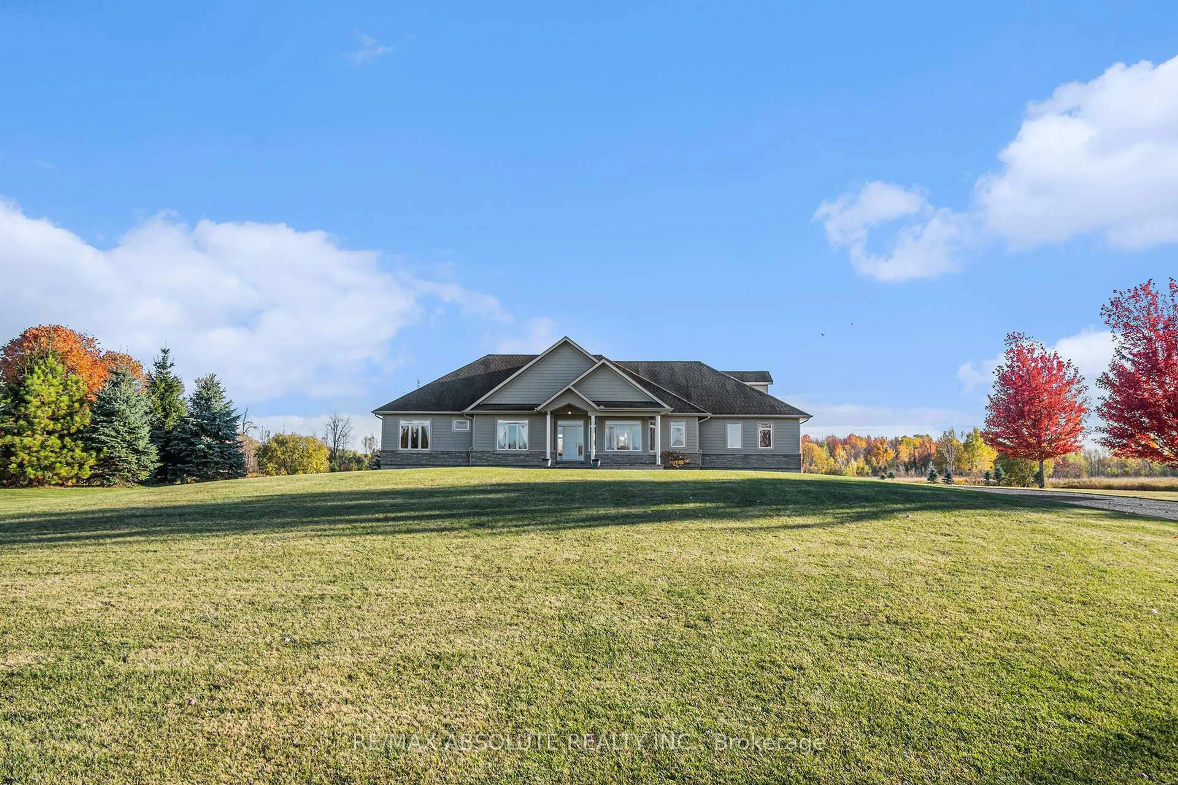 A pic from outside/outdoor area/front of a property/back of a property/a pic from drone, water/lake/river/ocean view for 108 Newill Pl, Carp Ontario K0A 1L0