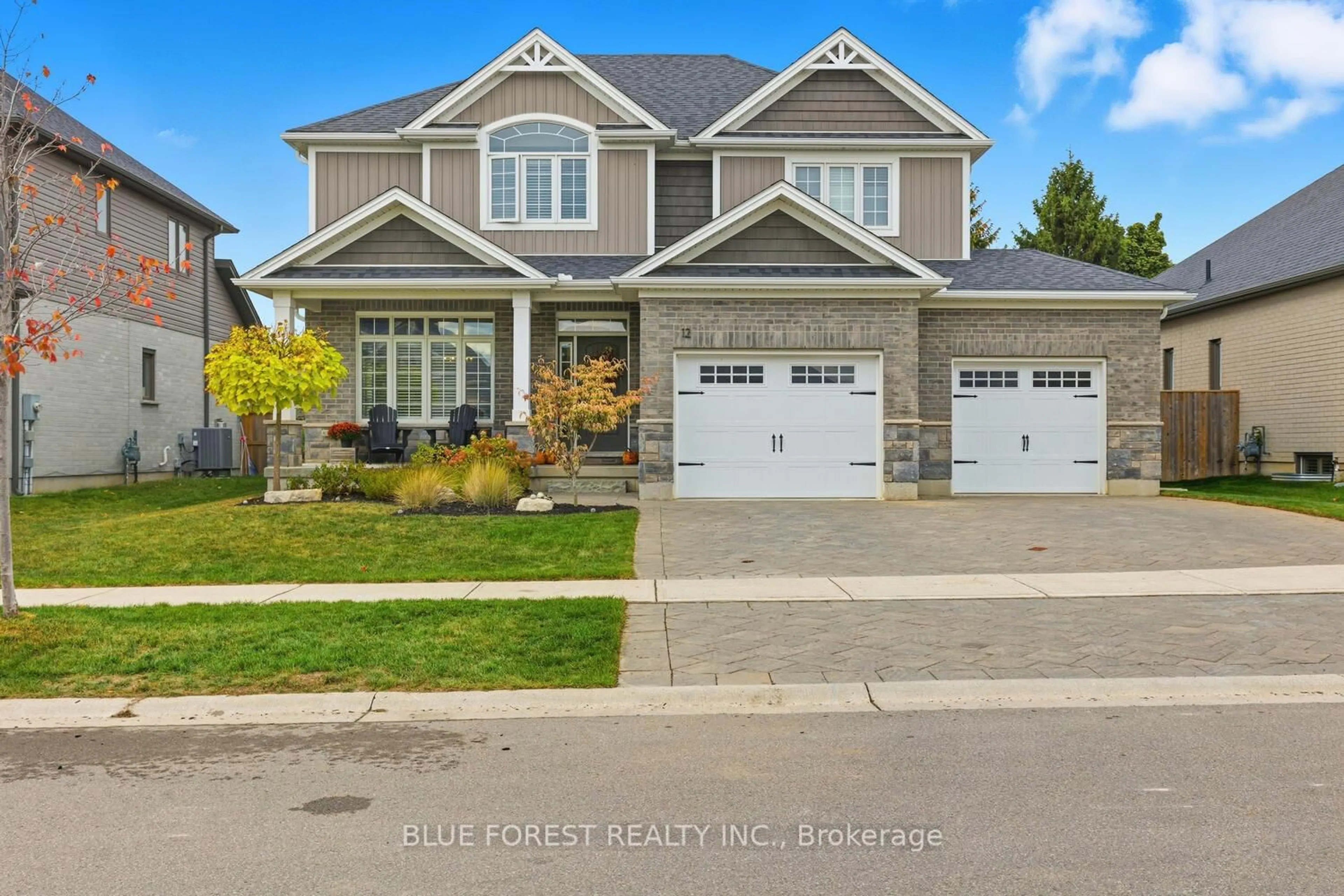 Home with vinyl exterior material, street for 12 Violet Crt, Middlesex Centre Ontario N0M 2A0