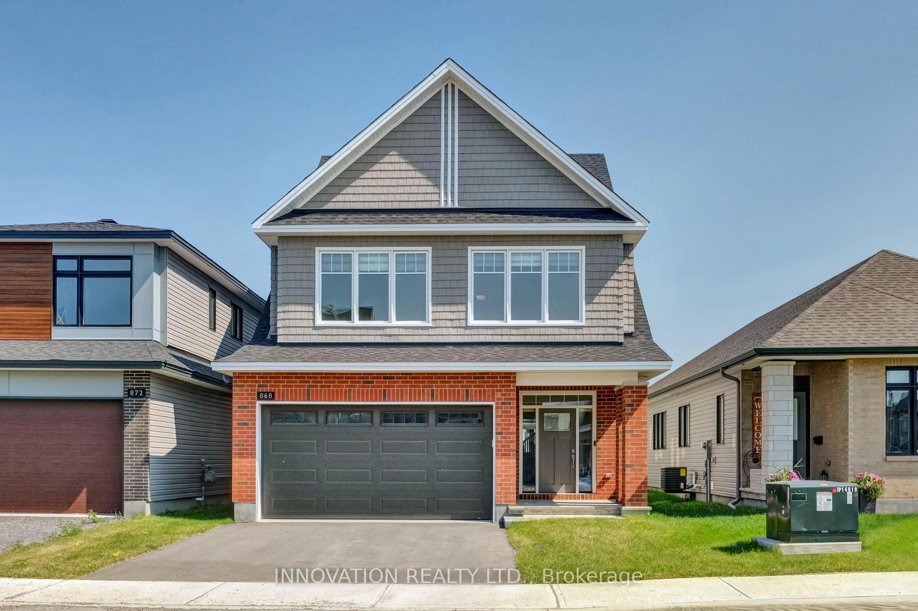 Home with brick exterior material, street for 868 Snowdrop Cres, Ottawa Ontario K1T 0X7