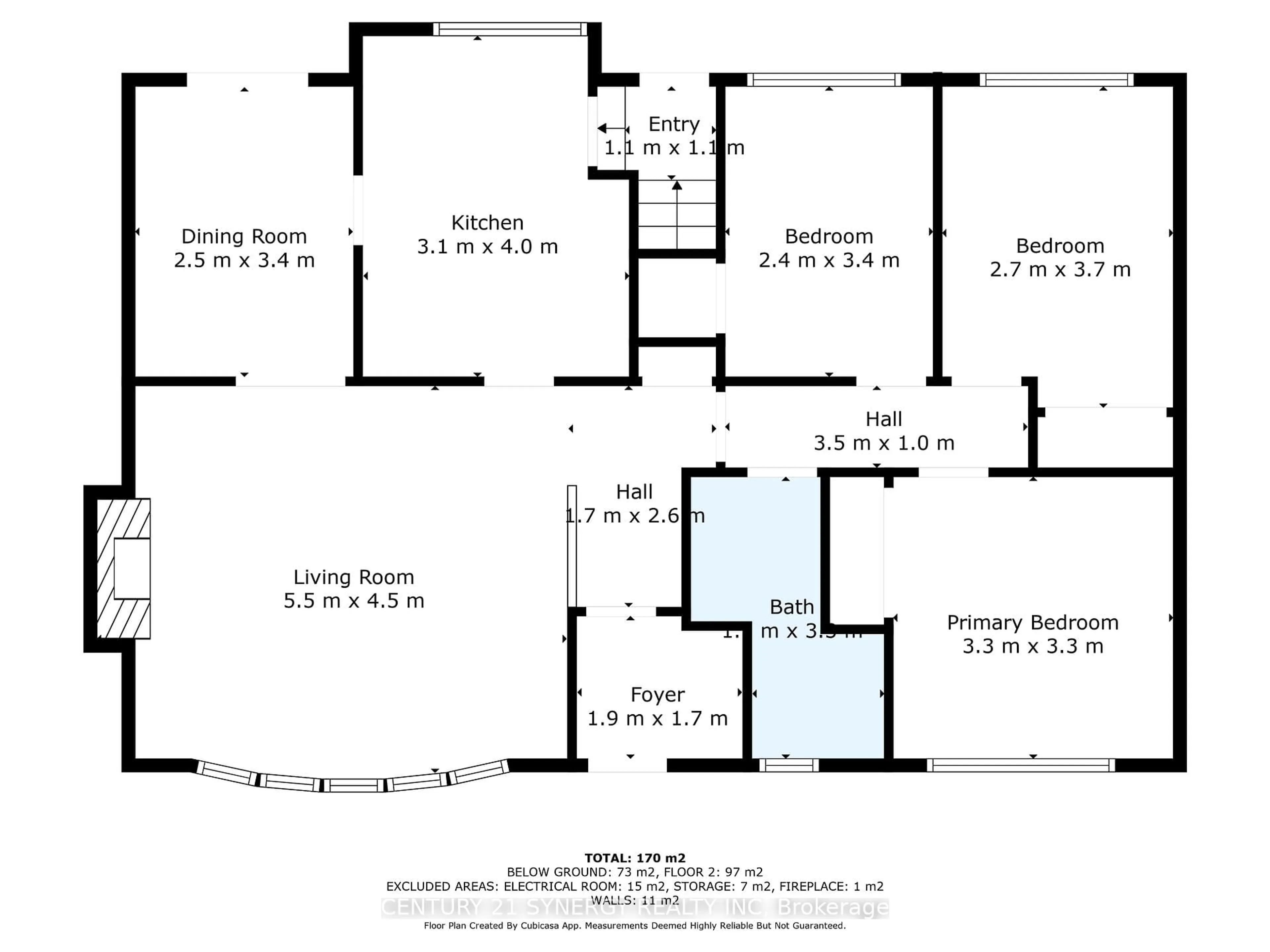 Floor plan for 20 Parkside Cres, Ottawa Ontario K2G 3B5