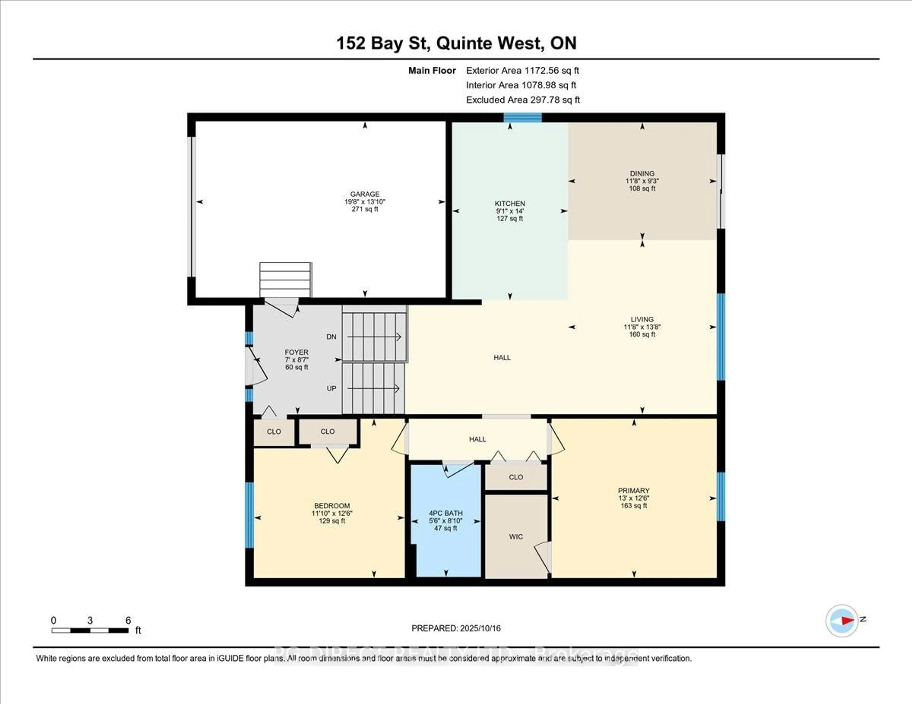 Floor plan for 152 Bay St, Quinte West Ontario K8V 3E1