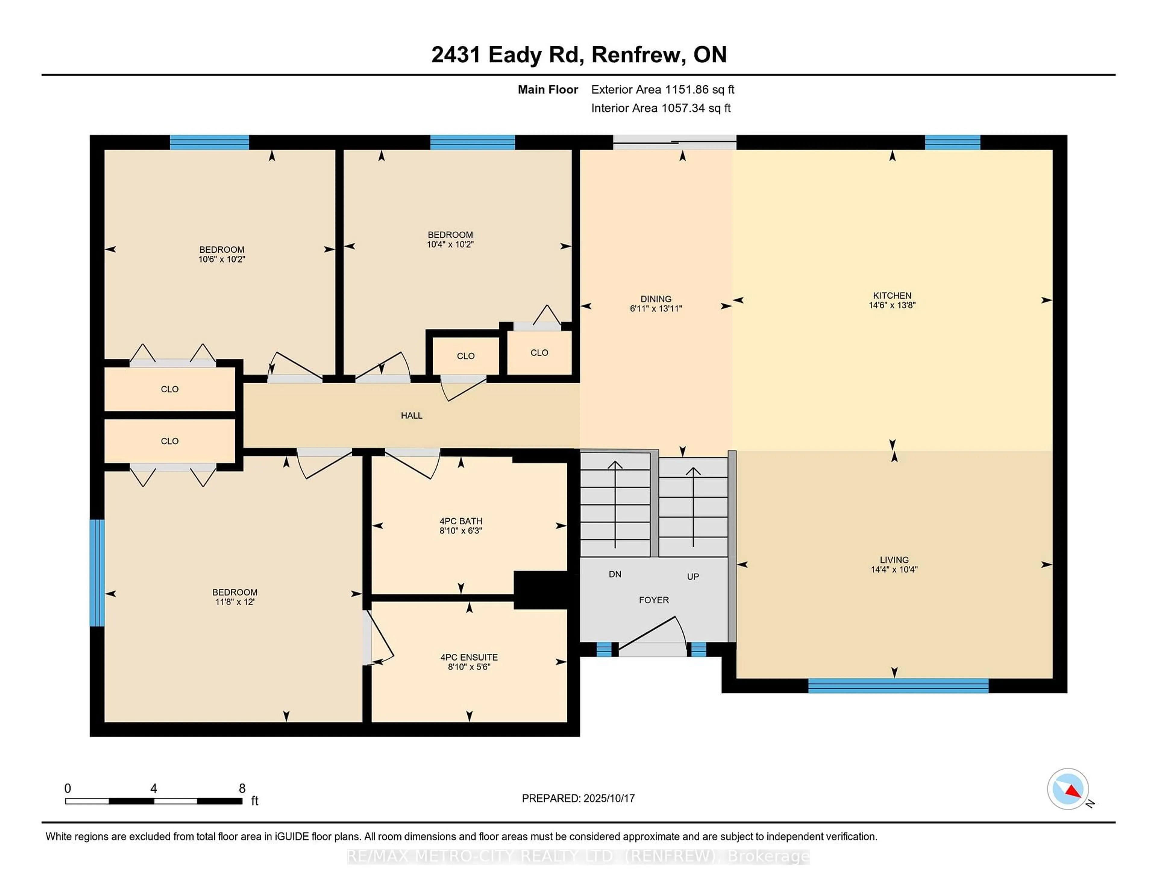 Floor plan for 2431 EADY Rd, Renfrew Ontario K7V 3Z6