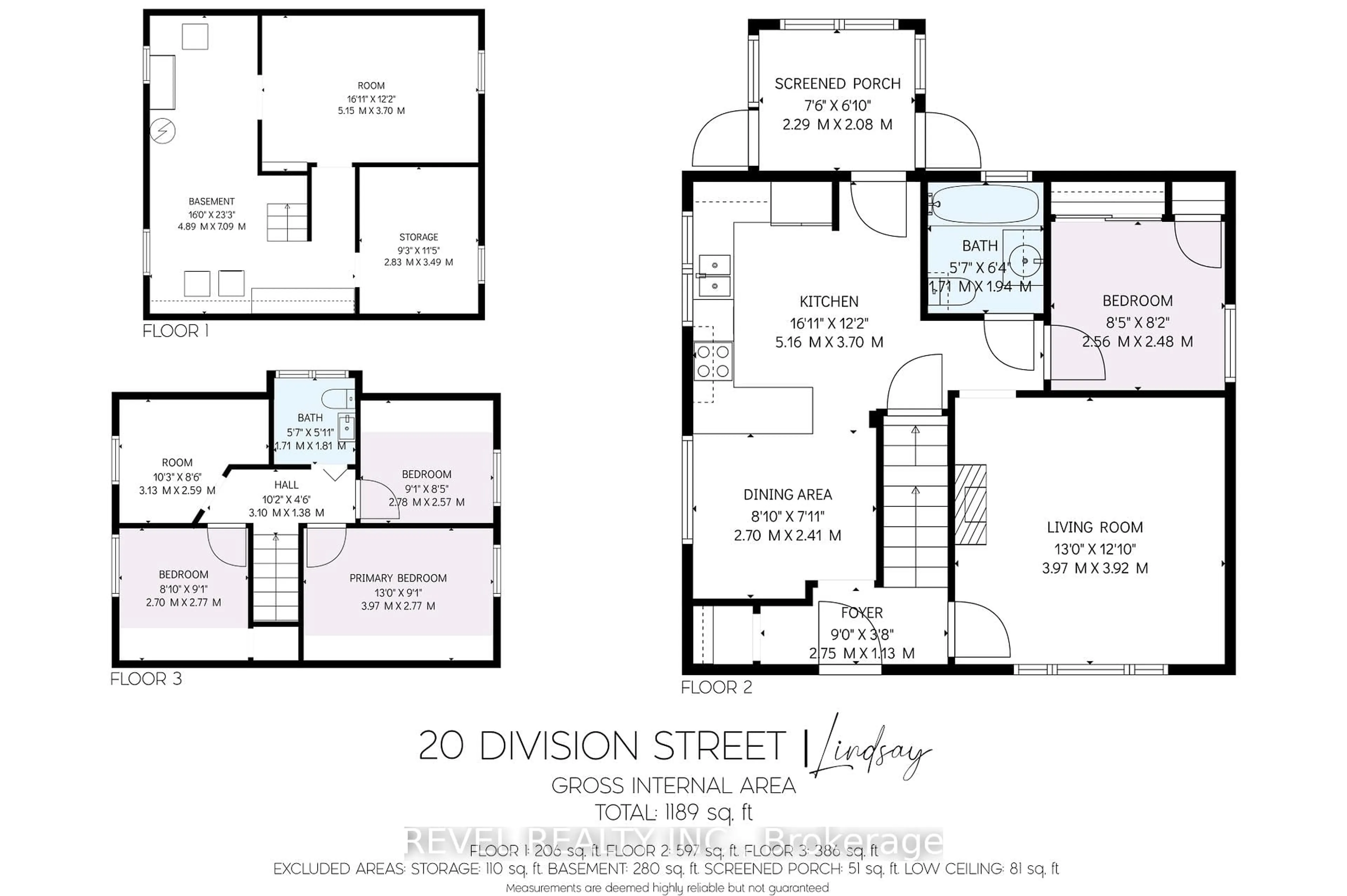 Floor plan for 20 Division St, Kawartha Lakes Ontario K9V 4S1