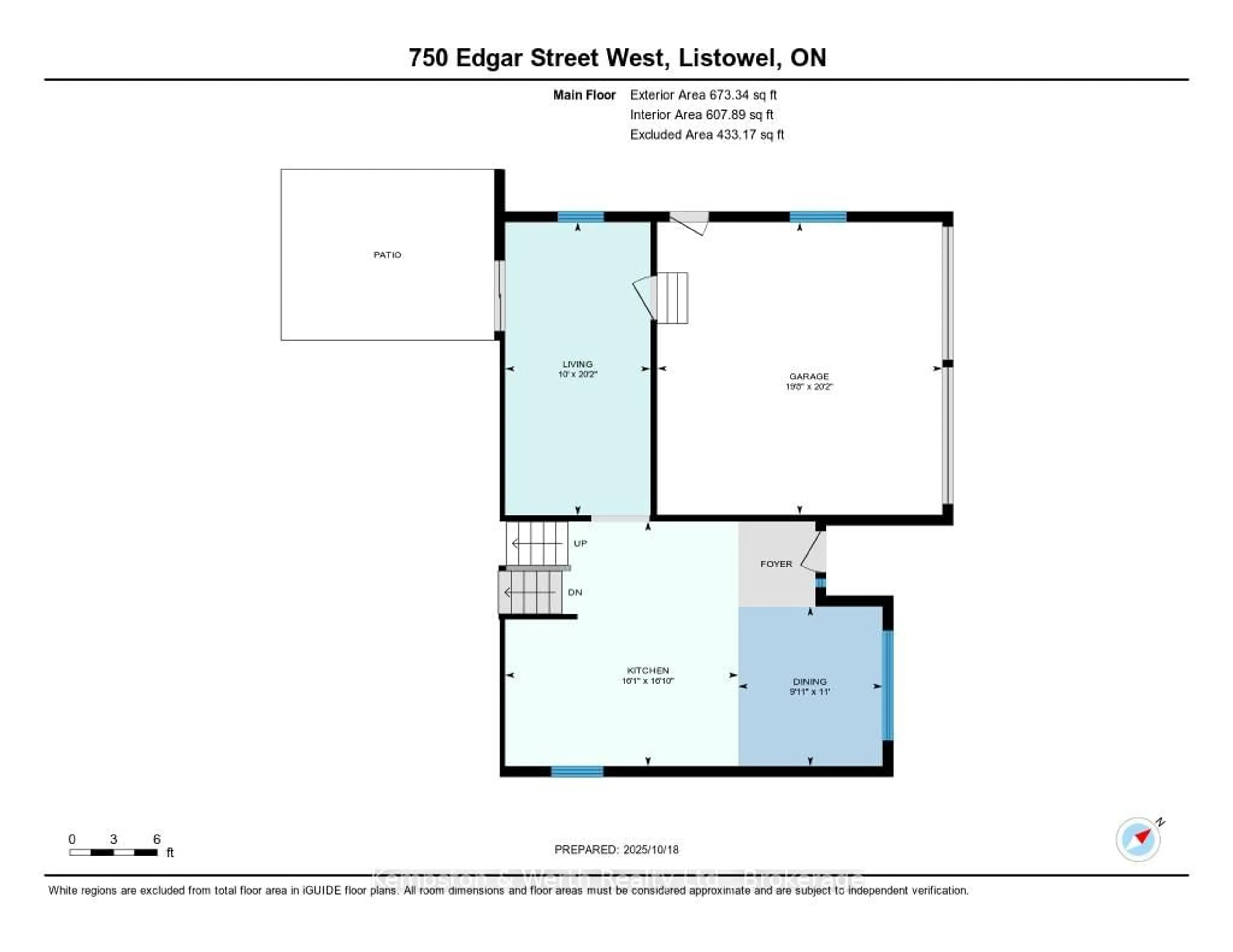 Floor plan for 750 Edgar St, North Perth Ontario N4W 1H7