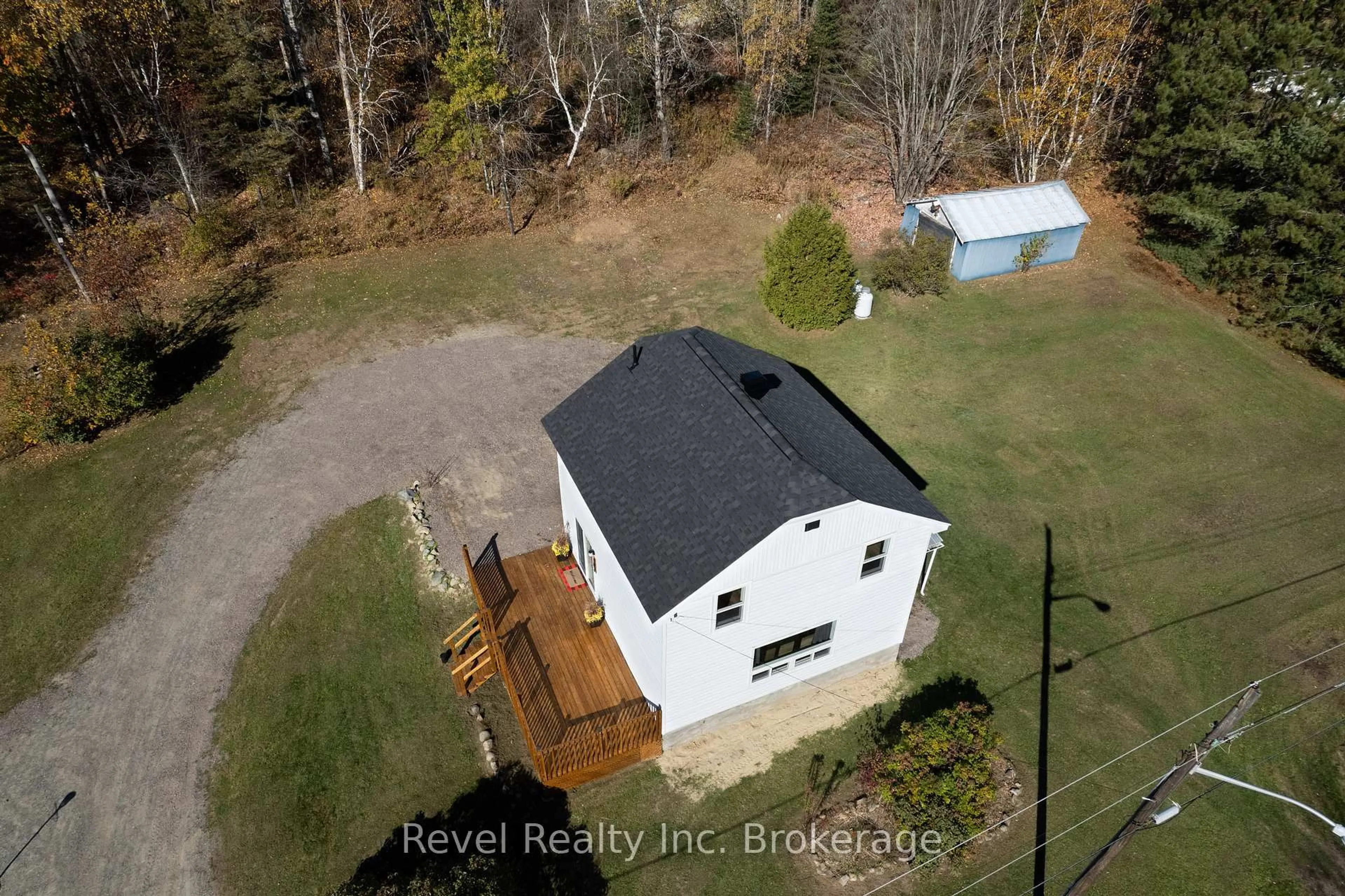 A pic from outside/outdoor area/front of a property/back of a property/a pic from drone, building for 183 Larocque St, West Nipissing Ontario P0H 1M0