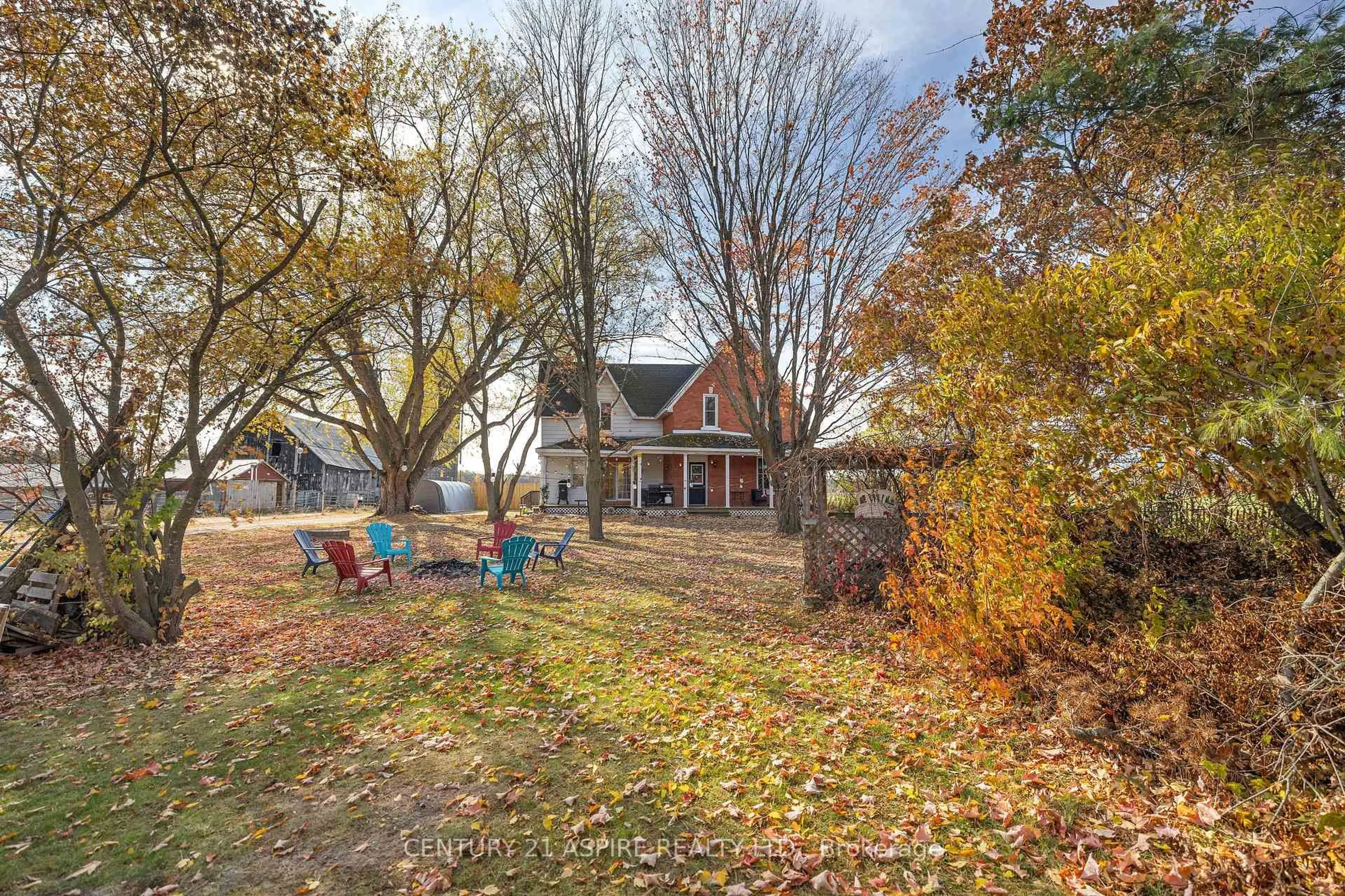A pic from outside/outdoor area/front of a property/back of a property/a pic from drone, water/lake/river/ocean view for 341 Zion Line, Cobden Ontario K0J 1K0