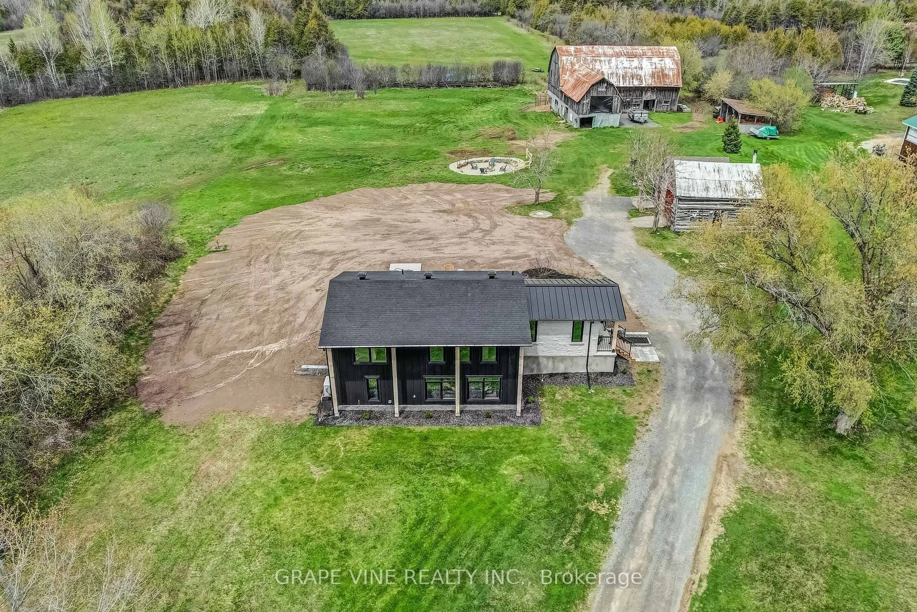A pic from outside/outdoor area/front of a property/back of a property/a pic from drone, building for 1671 County RD 43 Rd, North Grenville Ontario K0G 1G0