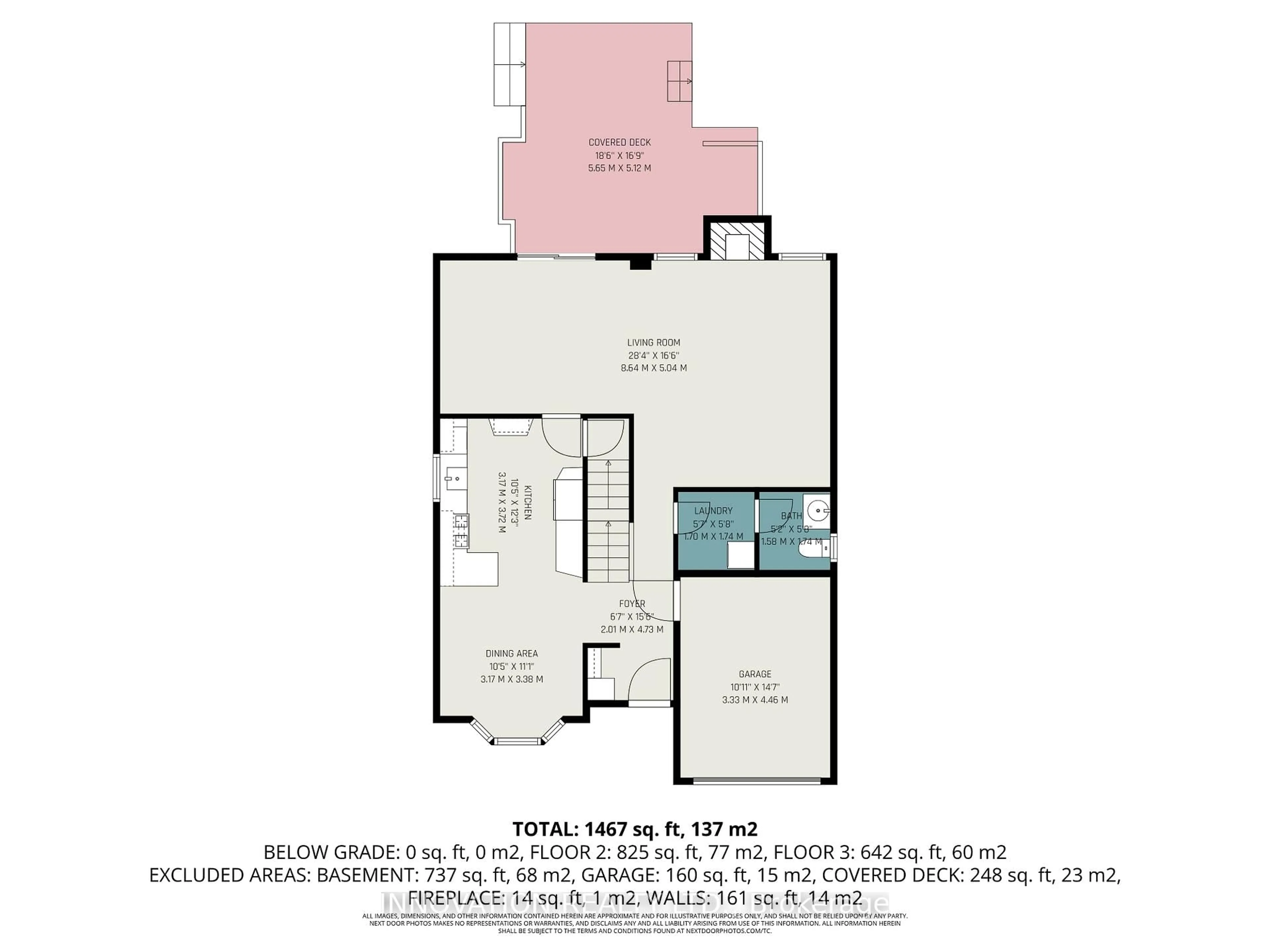Floor plan for 43 Liston Cres, Ottawa Ontario K2L 2W3