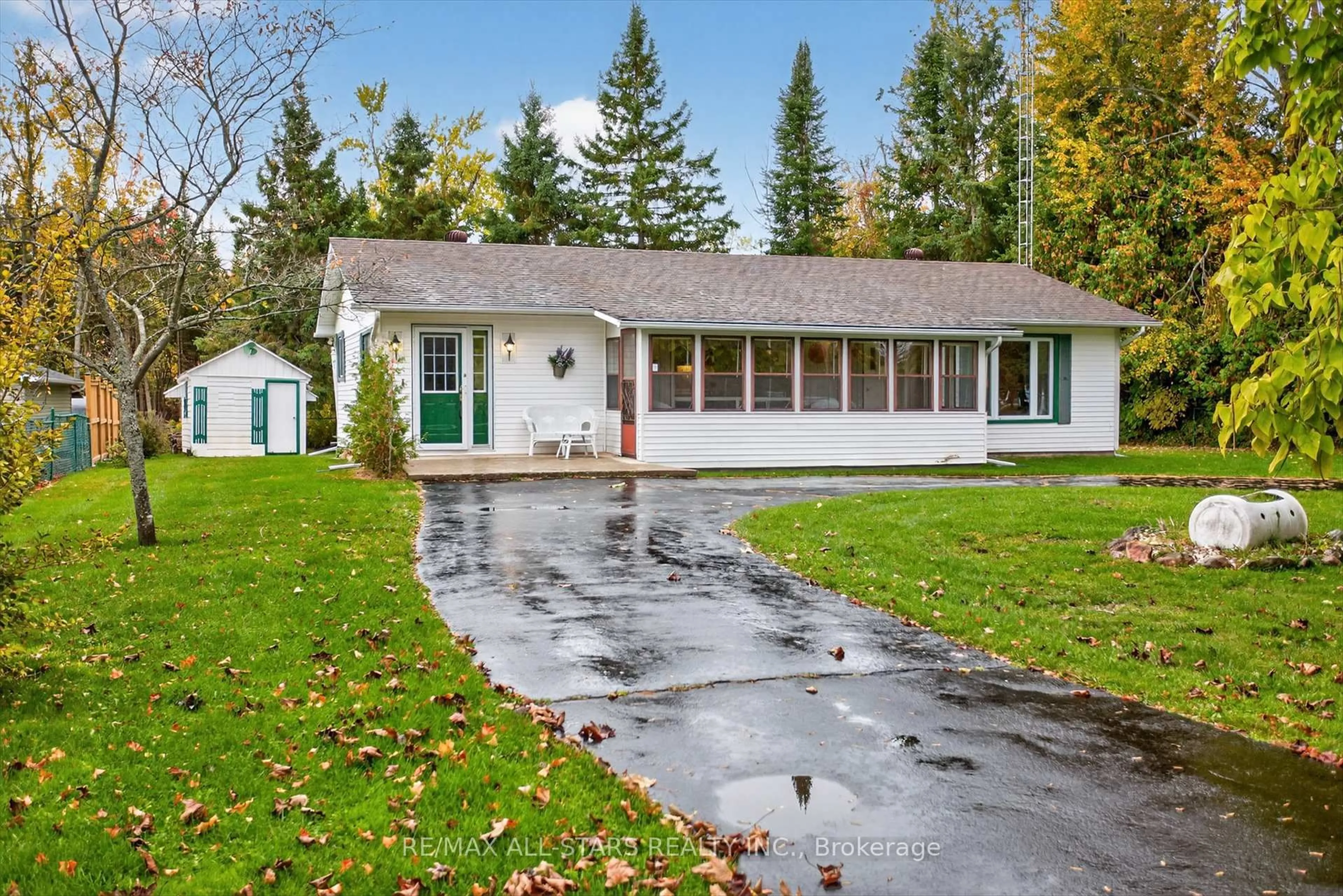 Home with vinyl exterior material, street for 104 Trent Canal Rd, Kawartha Lakes Ontario L9P 1M7