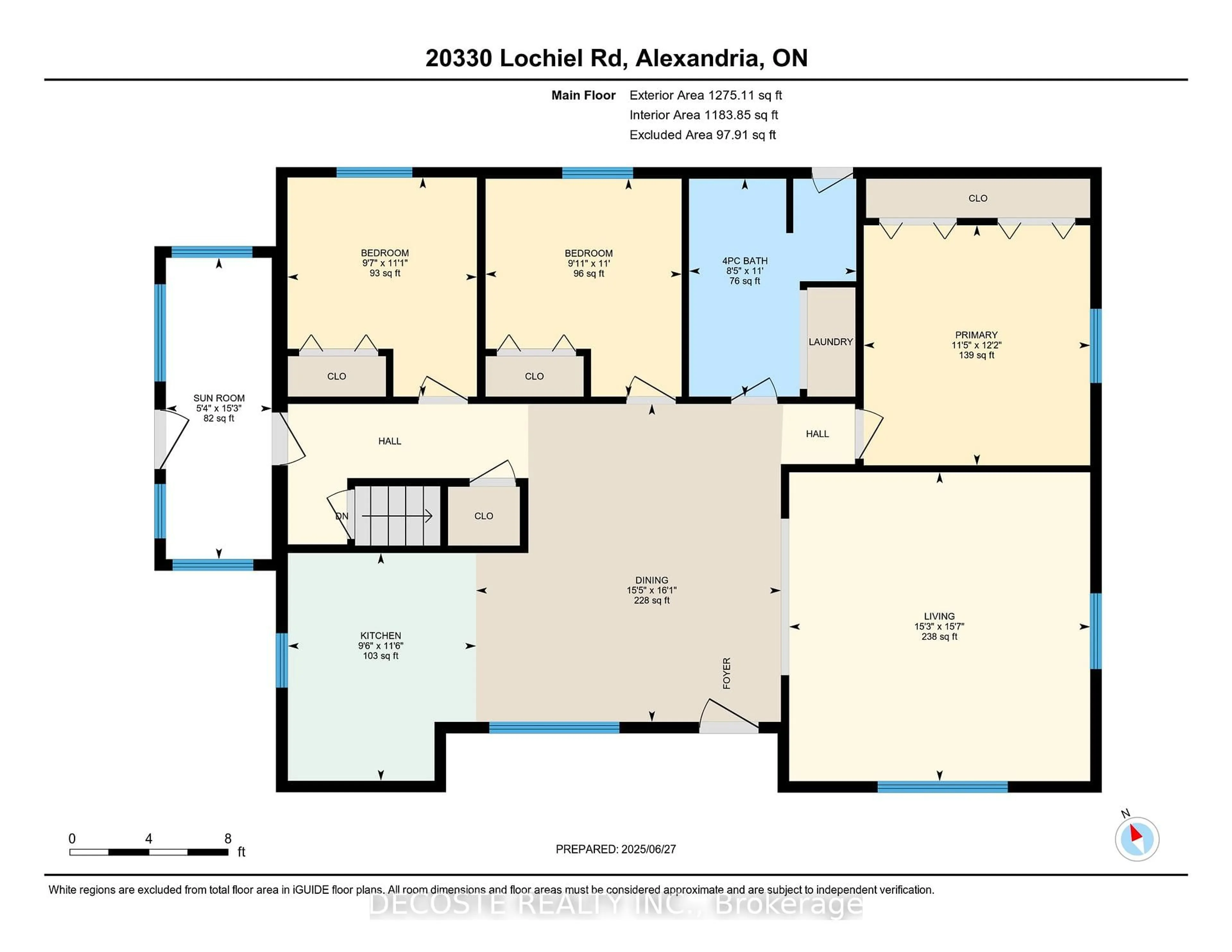 Floor plan for 20330 Lochiel Rd, North Glengarry Ontario K0C 1A0