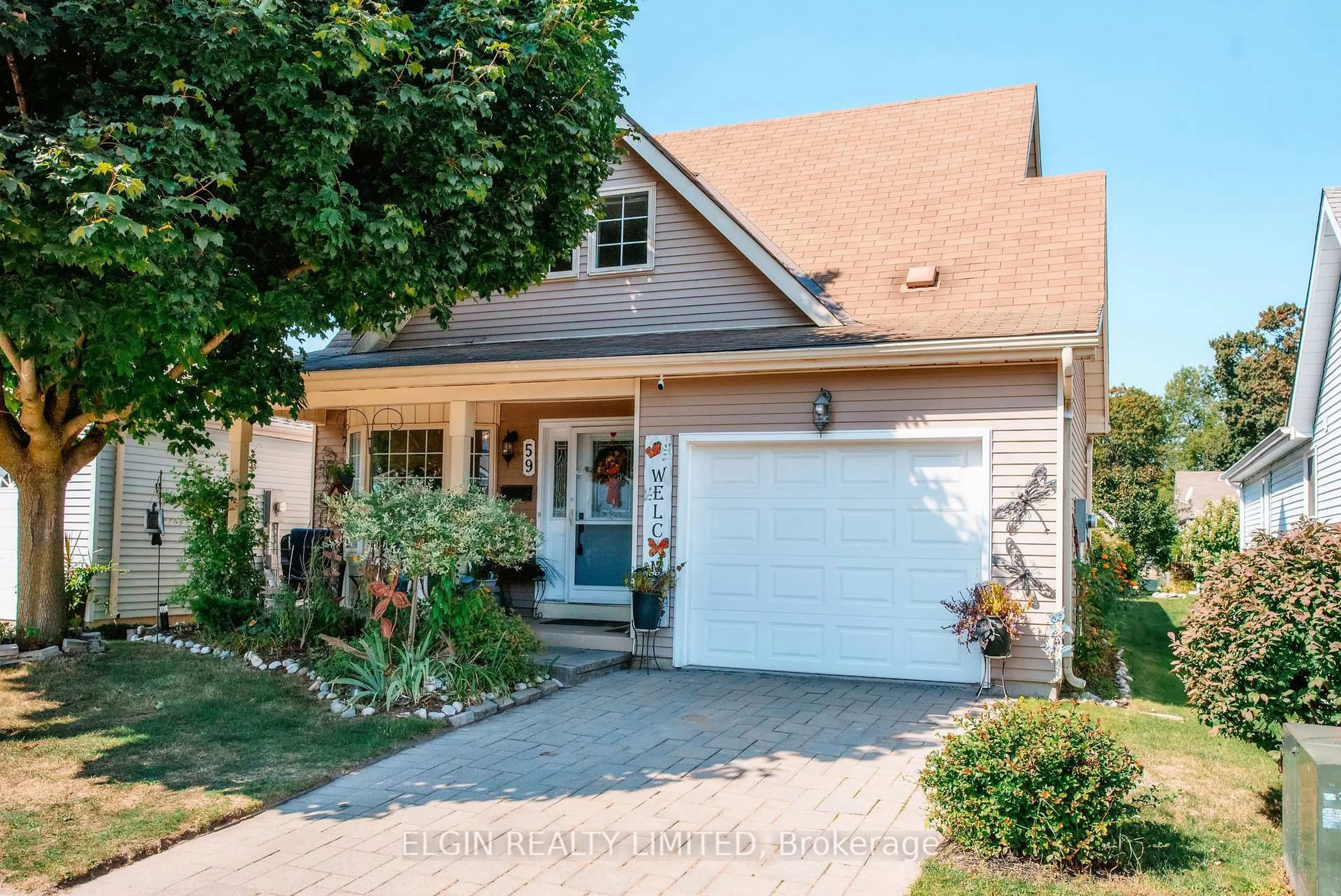 Home with brick exterior material, street for 59 Wilkins Cres, Tillsonburg Ontario N4G 5M5