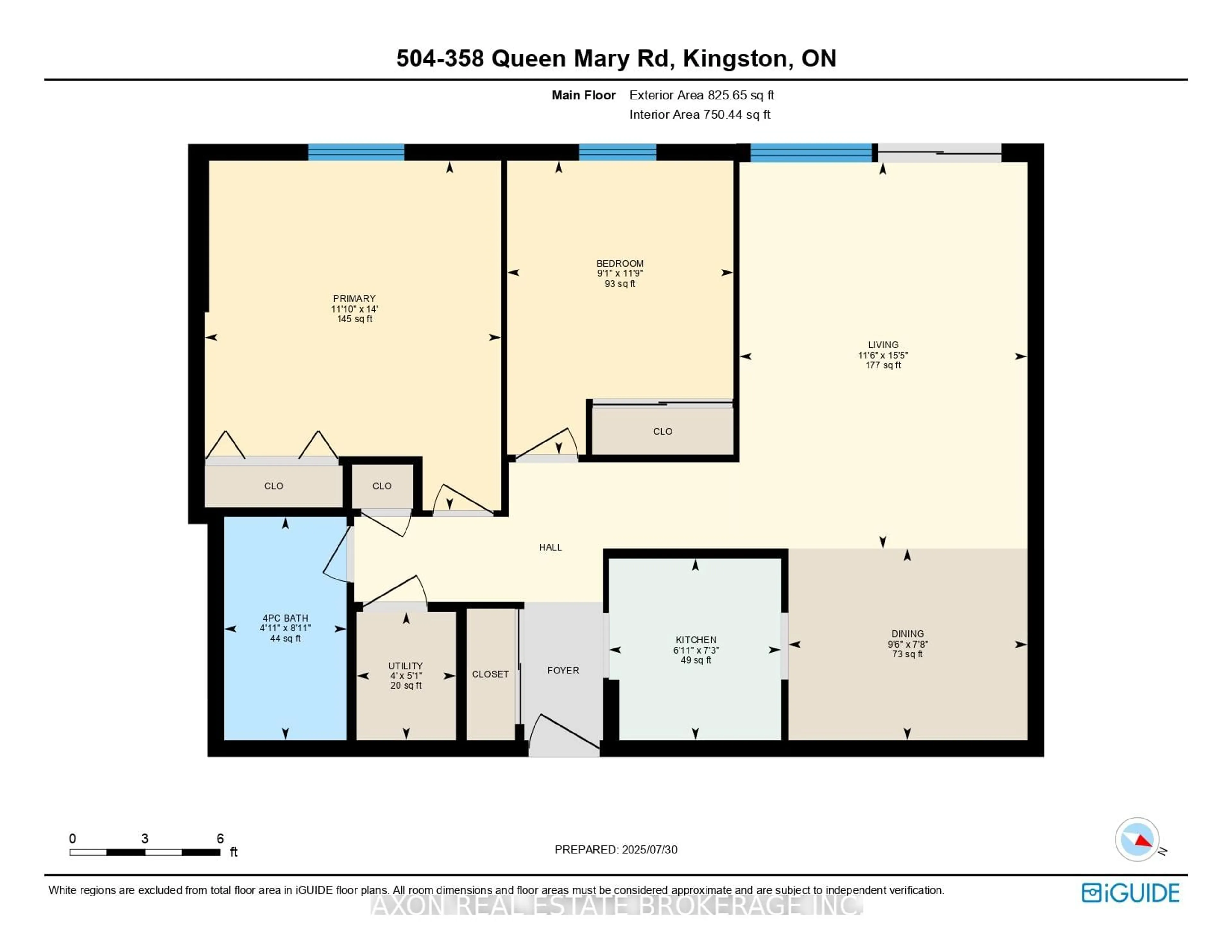 Floor plan for 358 Queen Mary Rd #504, Kingston Ontario K7M 7E8
