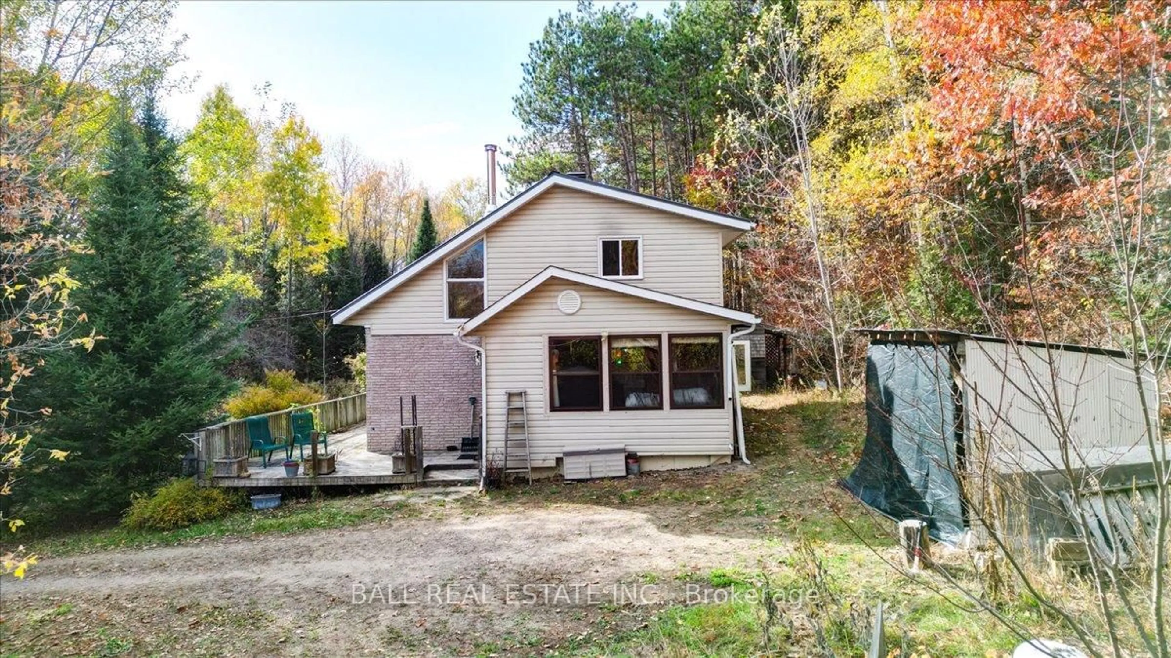 A pic from outside/outdoor area/front of a property/back of a property/a pic from drone, unknown for 463 Quarry Rd, Bancroft Ontario K0L 1C0