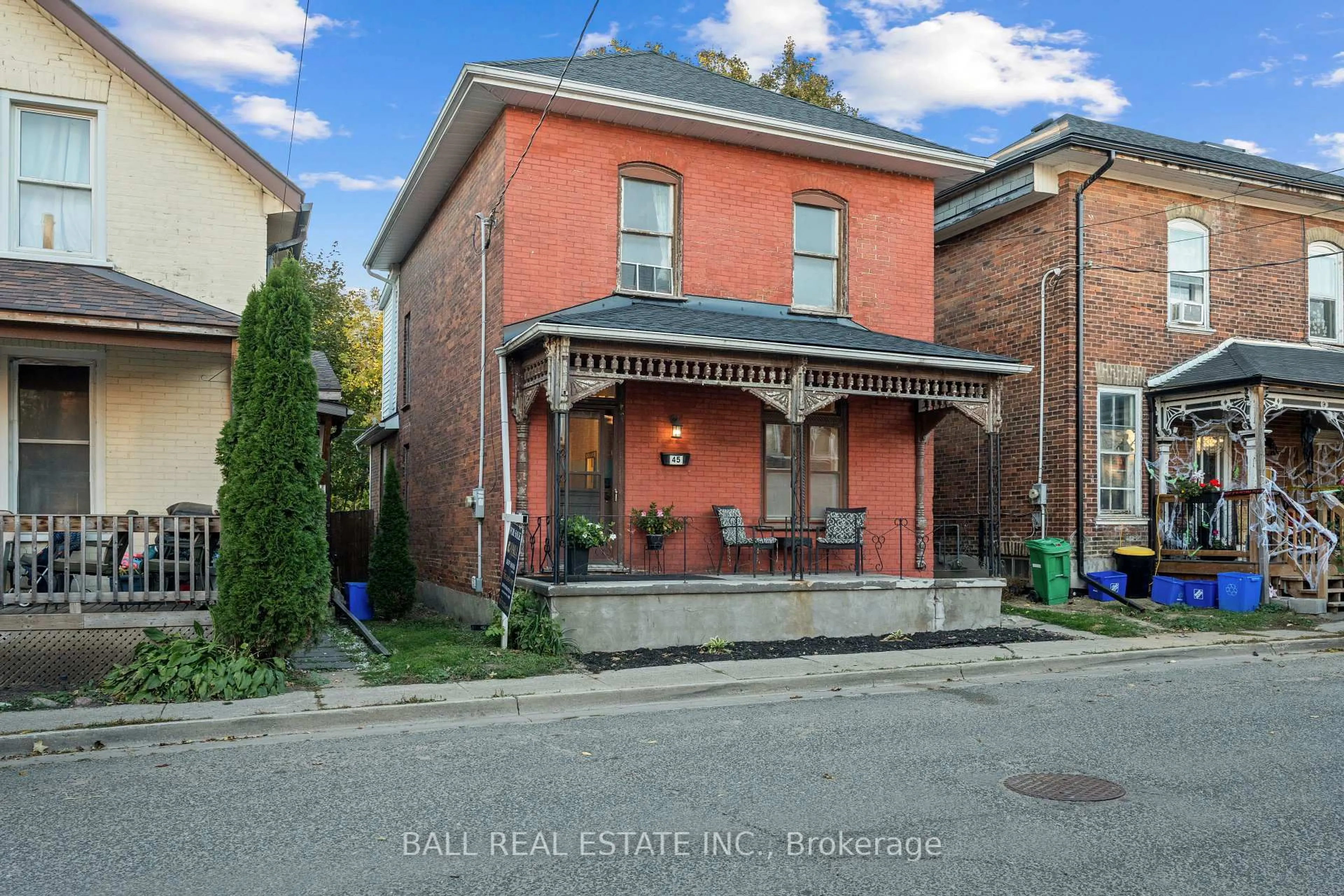 Home with brick exterior material, street for 45 Lafayette Ave, Peterborough Ontario K9J 5C1