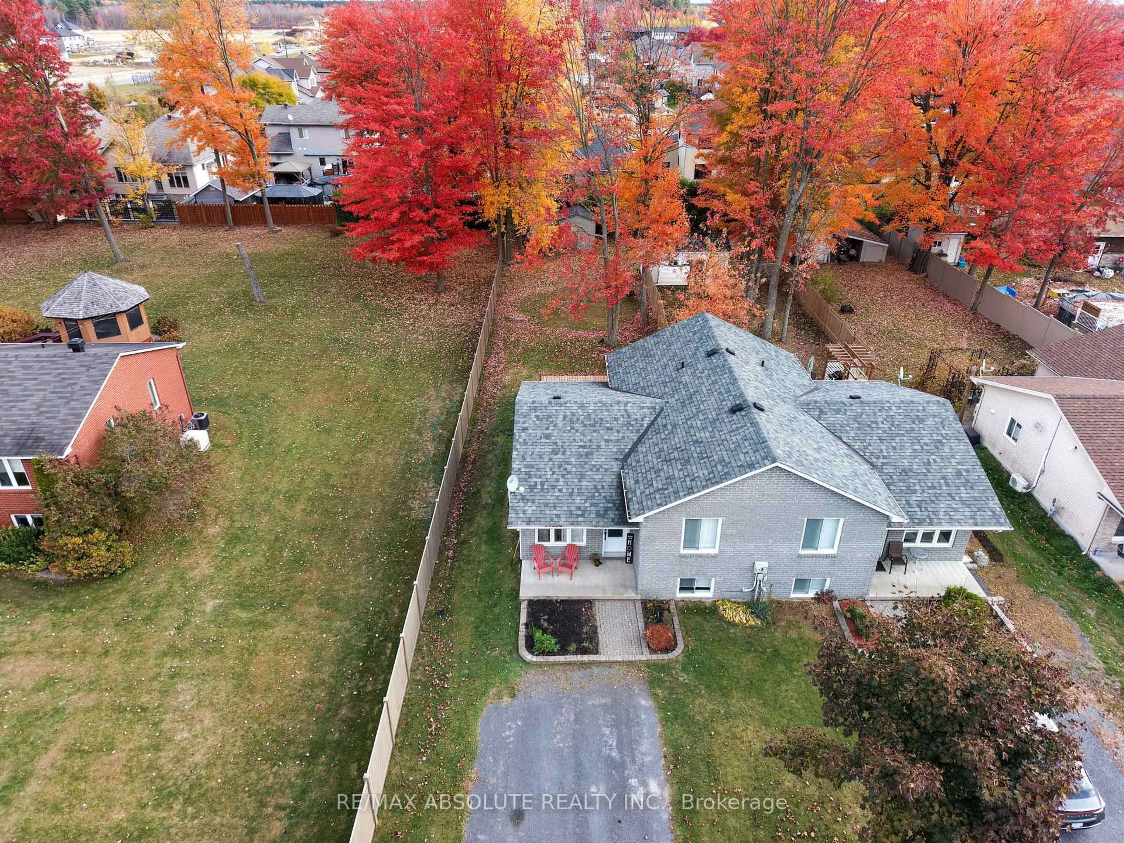A pic from outside/outdoor area/front of a property/back of a property/a pic from drone, street for 43 Bourque St, The Nation Ontario K0A 2M0