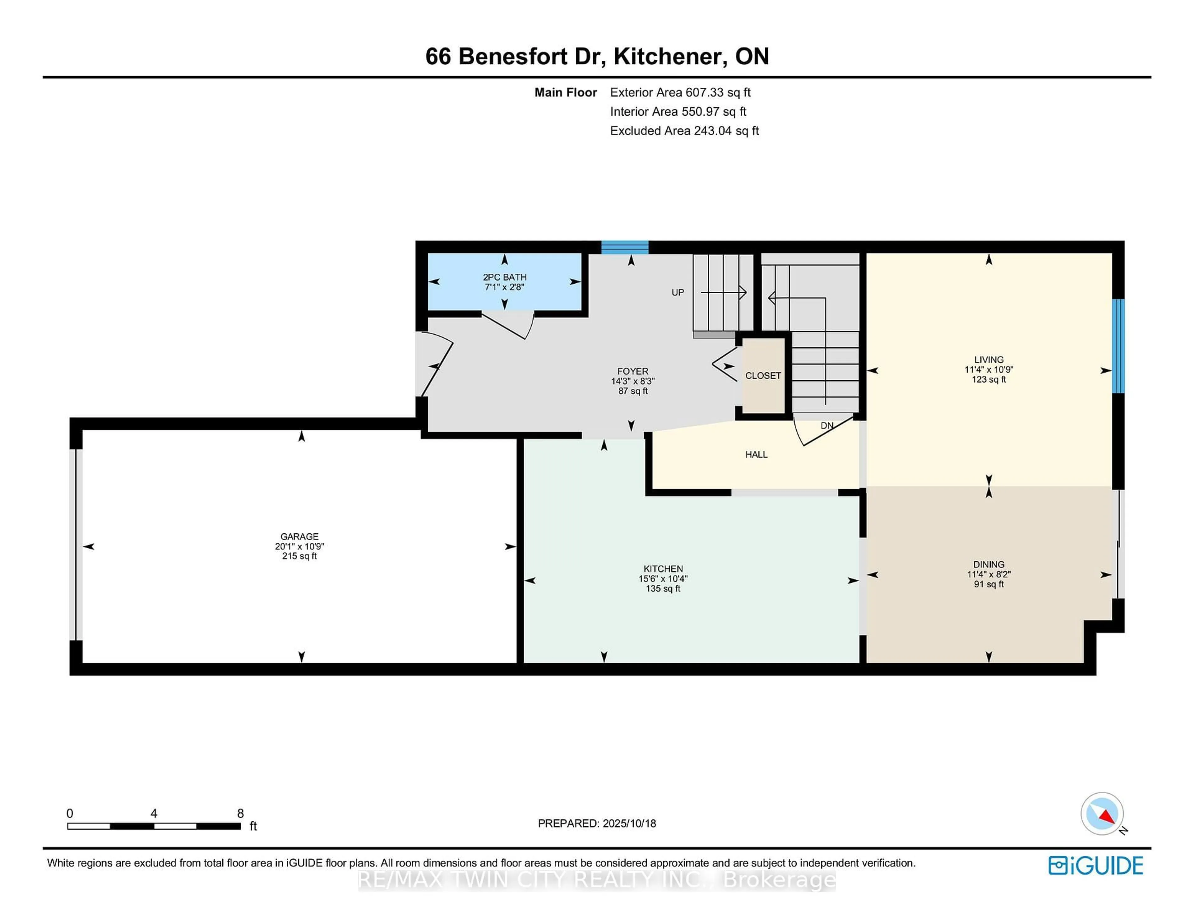 Floor plan for 66 Benesfort Dr, Kitchener Ontario N2N 3B6