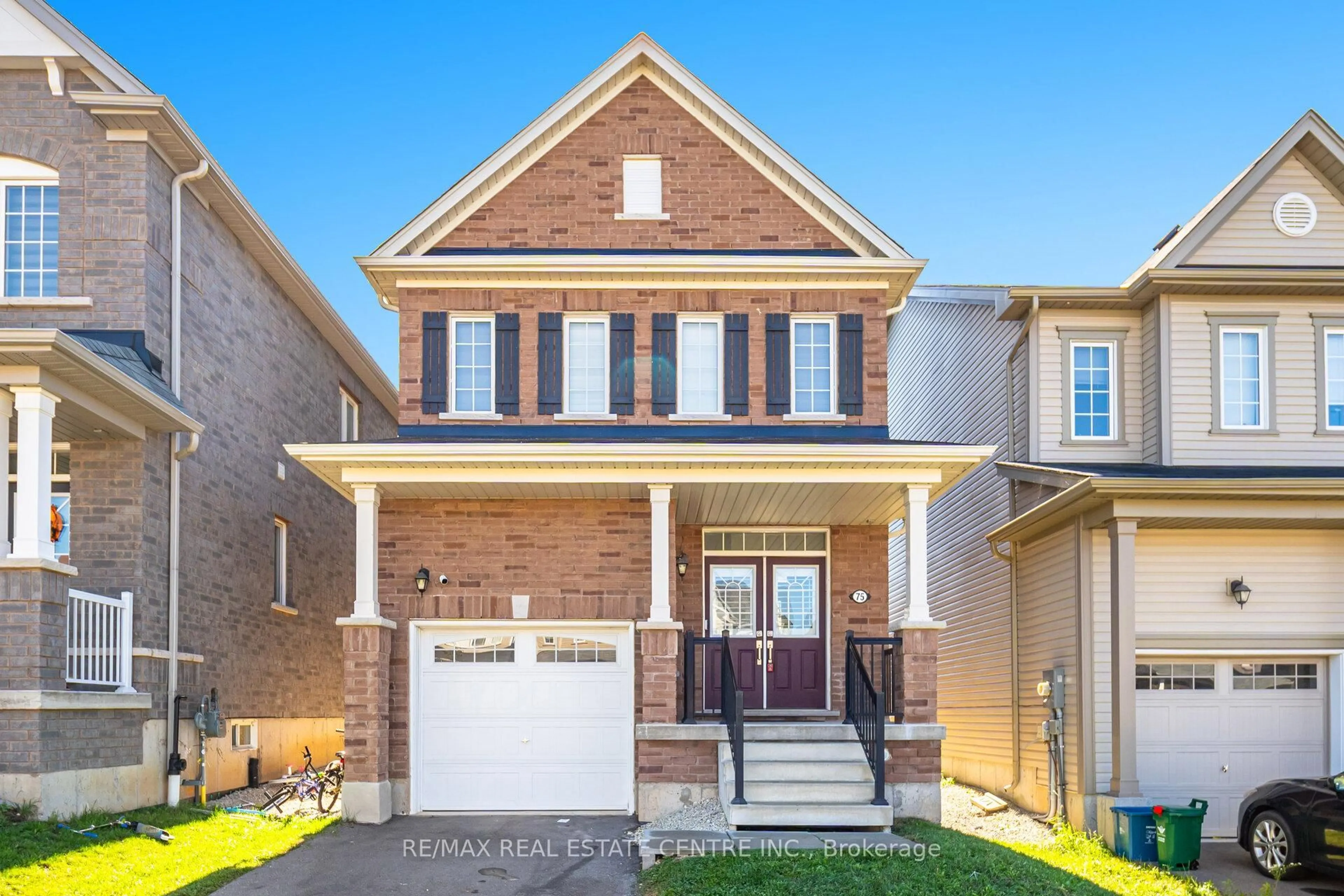 Home with brick exterior material, street for 75 Stamford St, Woolwich Ontario N0B 1M0