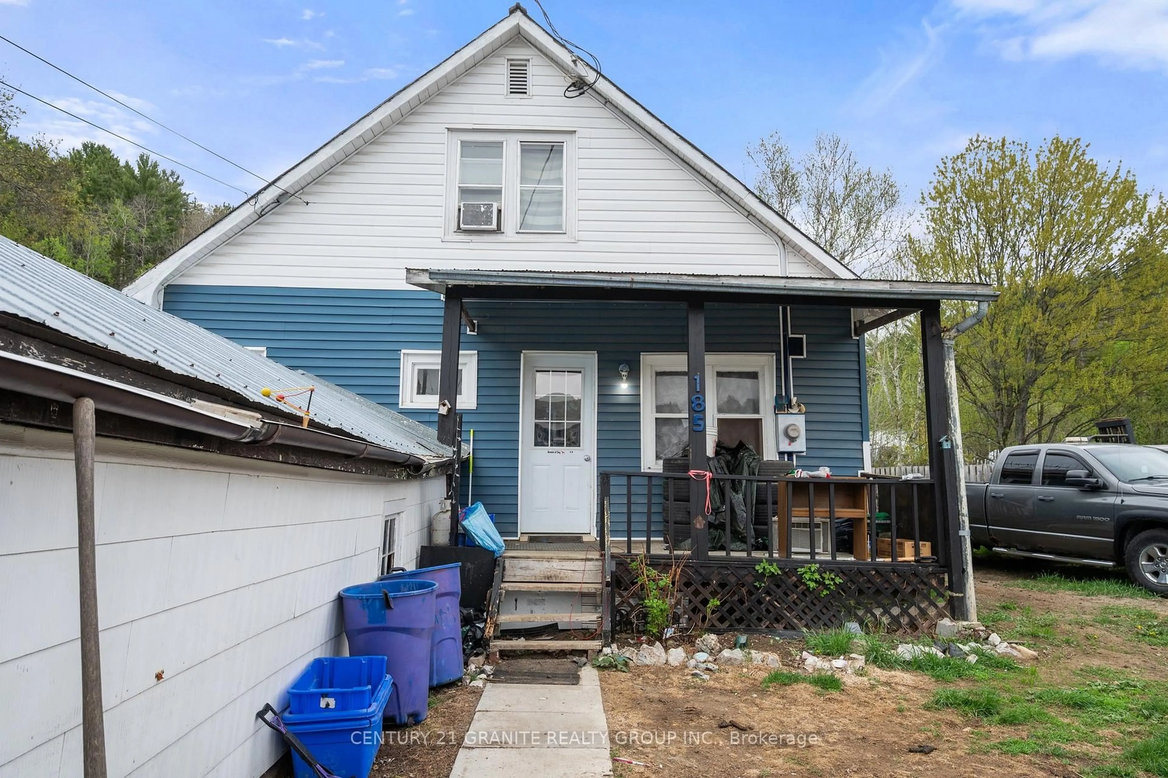 Home with vinyl exterior material, street for 185 Hastings St, Bancroft Ontario K0L 1C0
