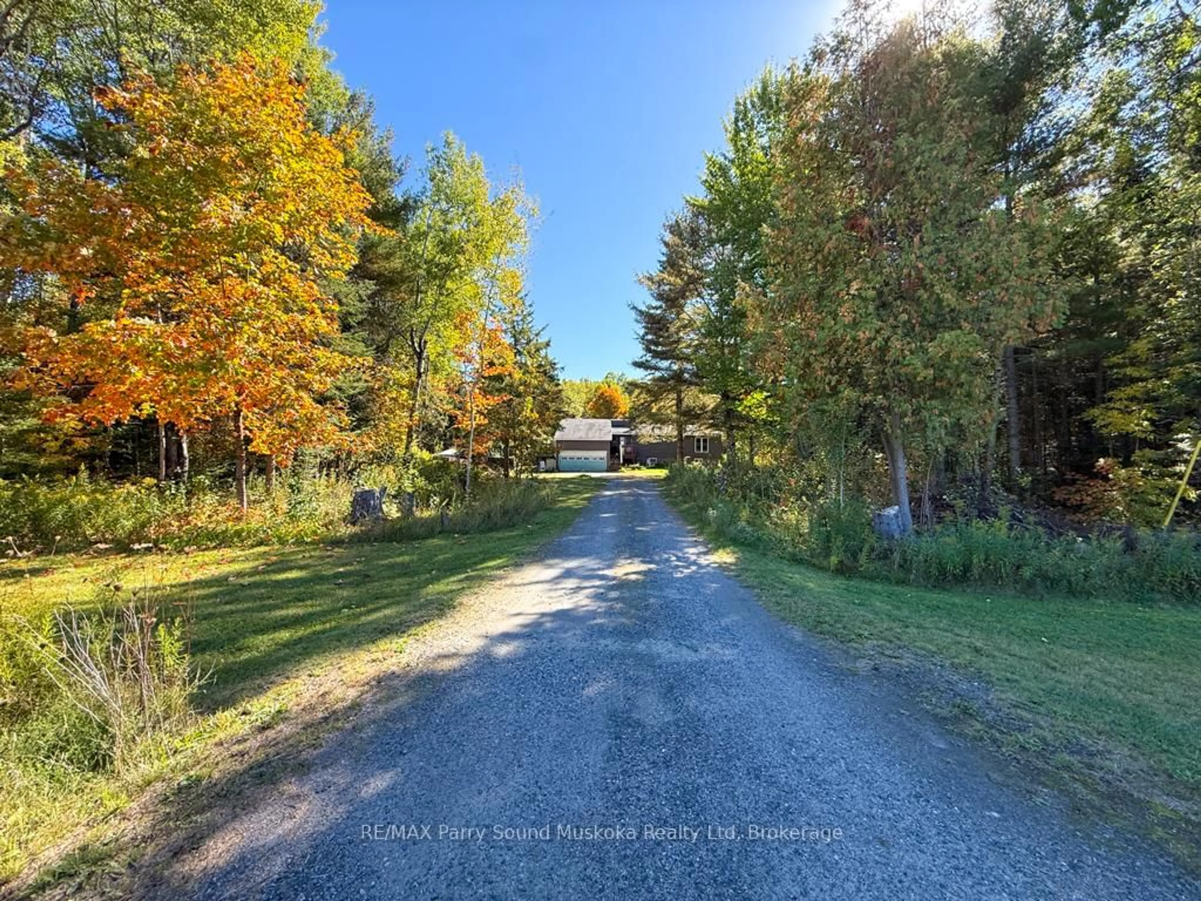 A pic from outside/outdoor area/front of a property/back of a property/a pic from drone, forest/trees view for 1679 124 Highway, Whitestone Ontario P0A 1G0
