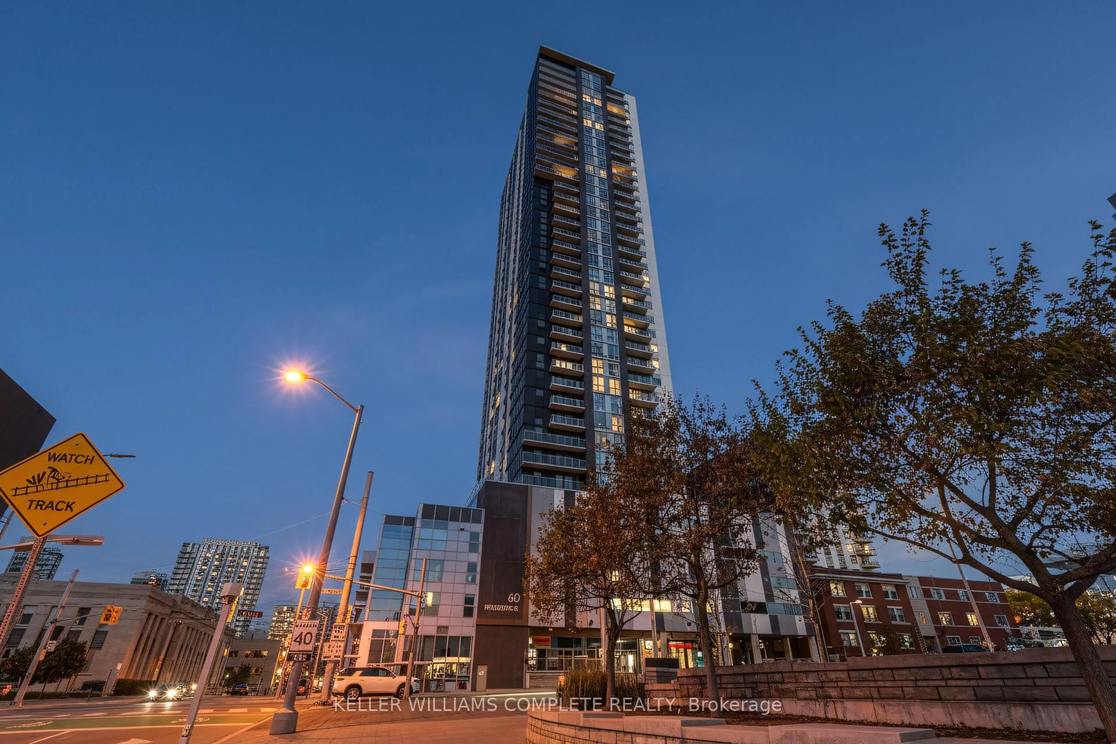 A pic from outside/outdoor area/front of a property/back of a property/a pic from drone, unknown for 60 Frederick St #307, Kitchener Ontario N2H 0C7