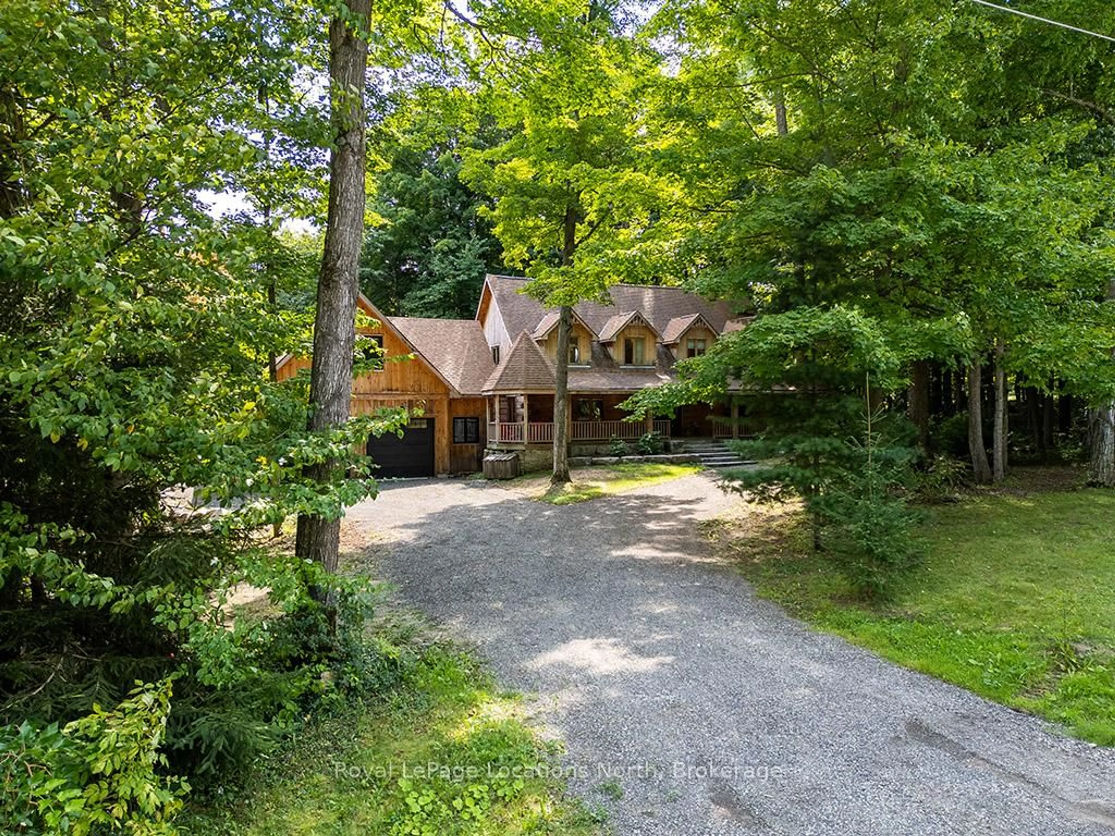 A pic from outside/outdoor area/front of a property/back of a property/a pic from drone, forest/trees view for 245596 22 Sdrd, Meaford Ontario N4L 0A7