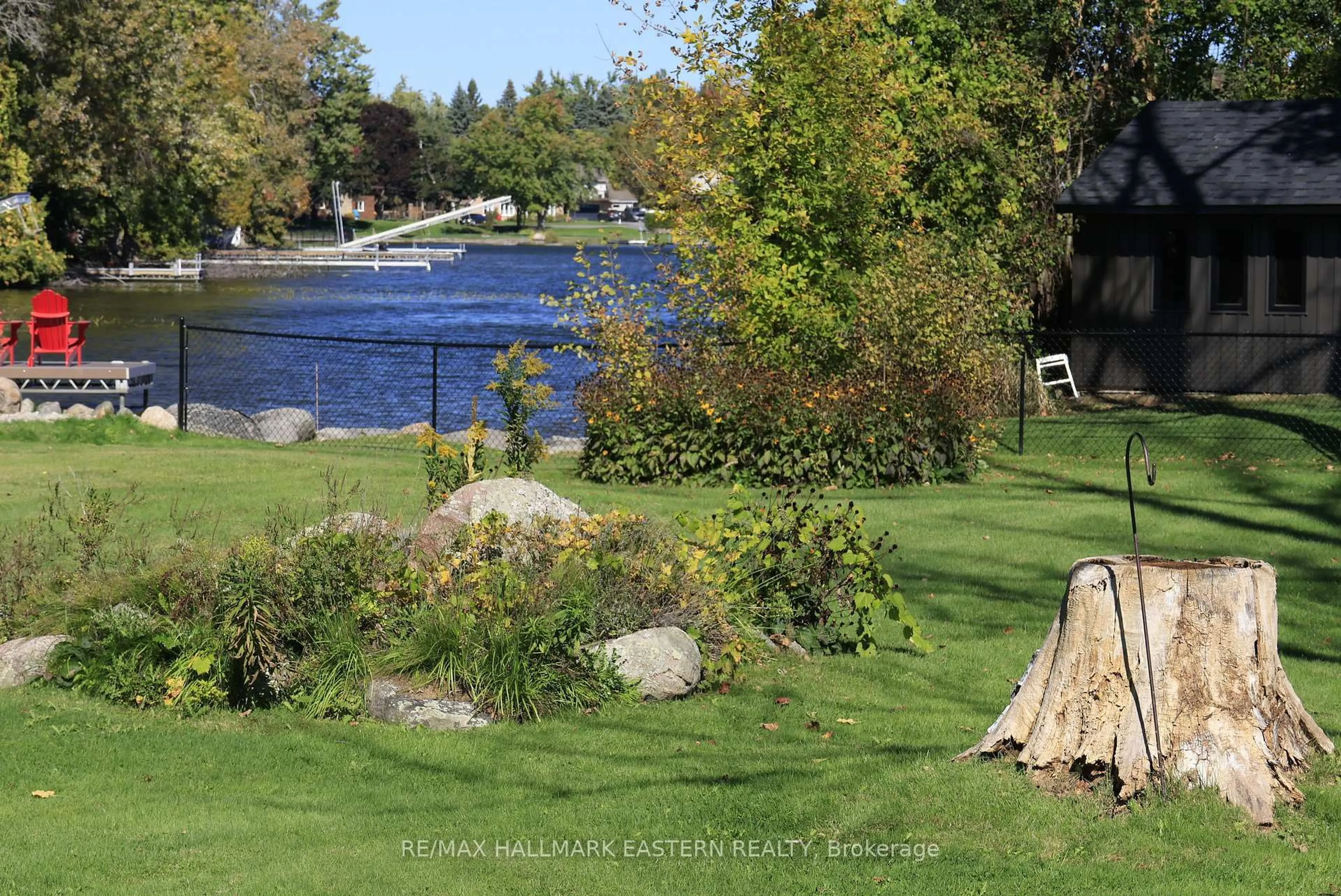 Patio, water/lake/river/ocean view for 824 Sidney Dr, Selwyn Ontario K0L 1T0