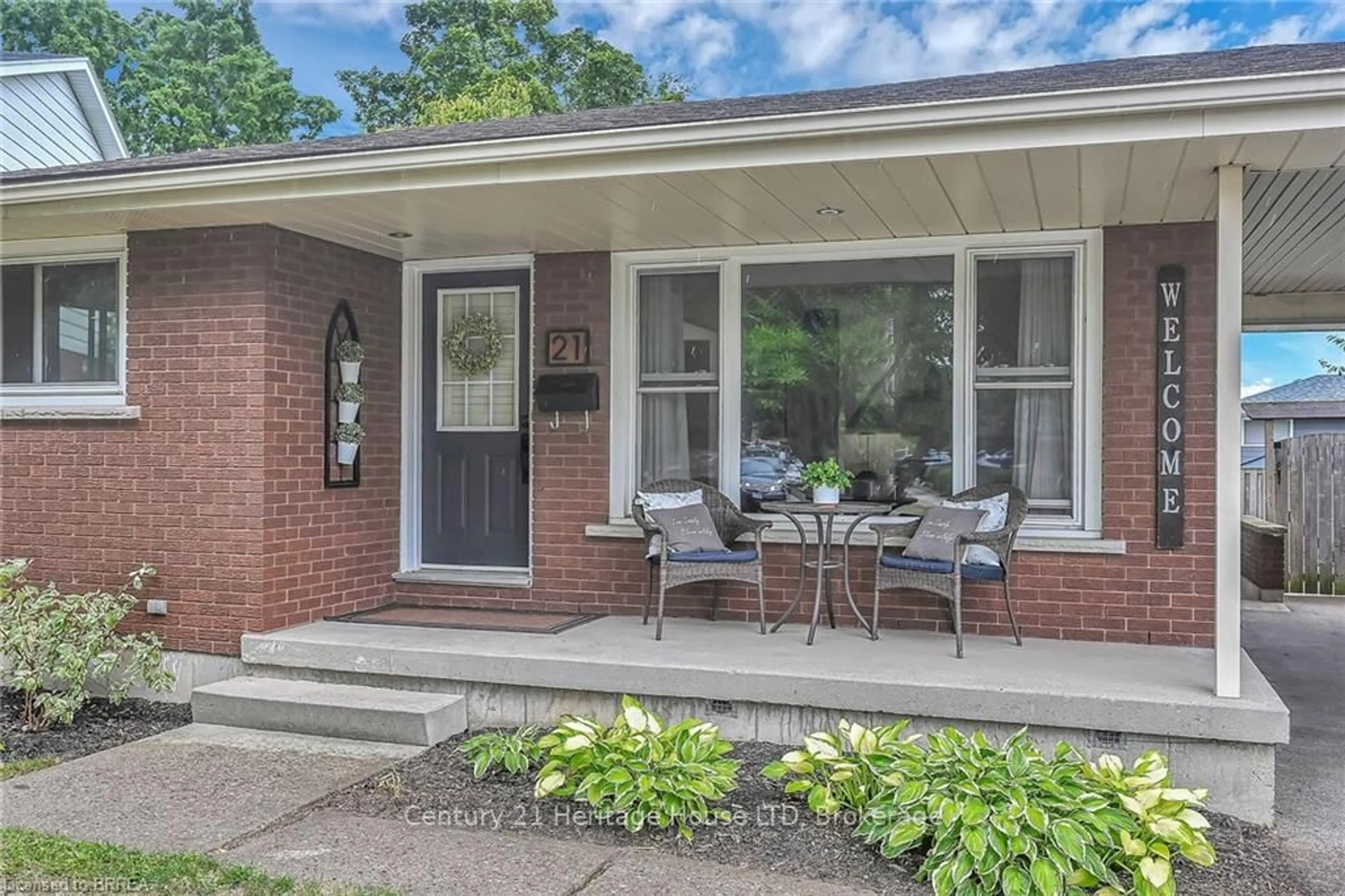Home with brick exterior material, street for 21 Burdock Blvd, Brantford Ontario N3R 6B5