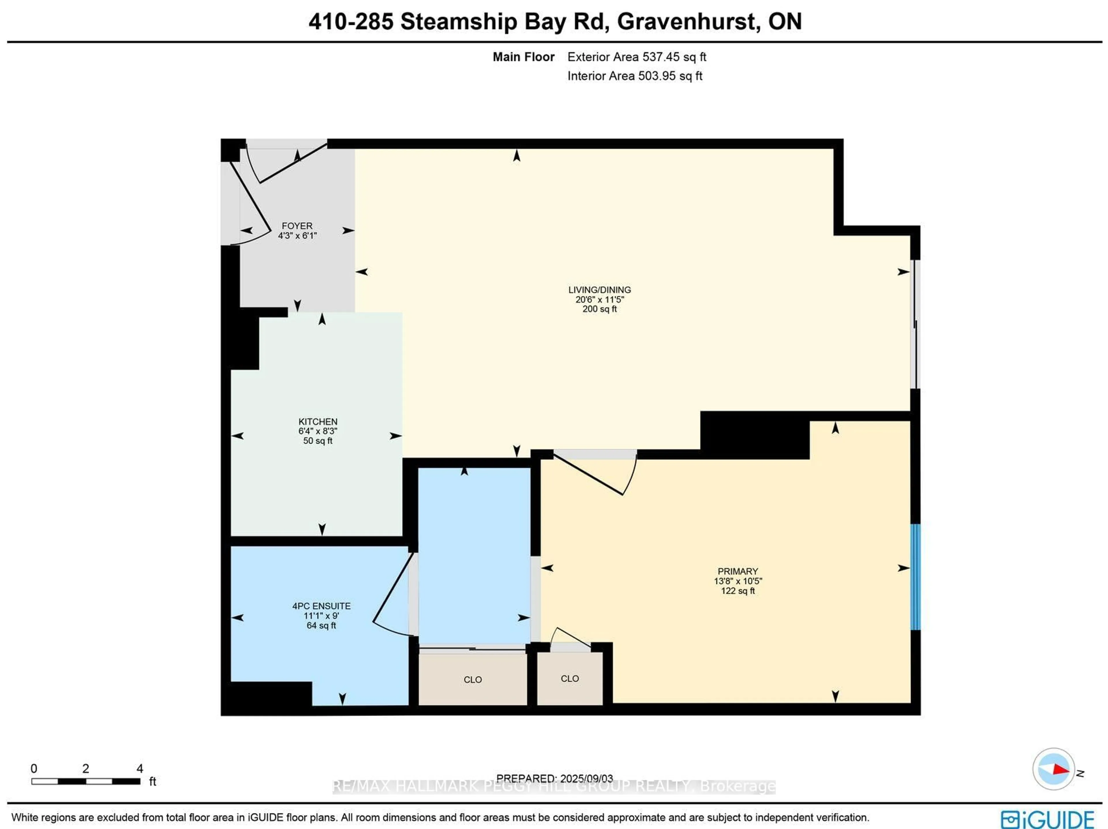 Floor plan for 285 Steamship Bay Rd #410, Gravenhurst Ontario P1P 1Z9
