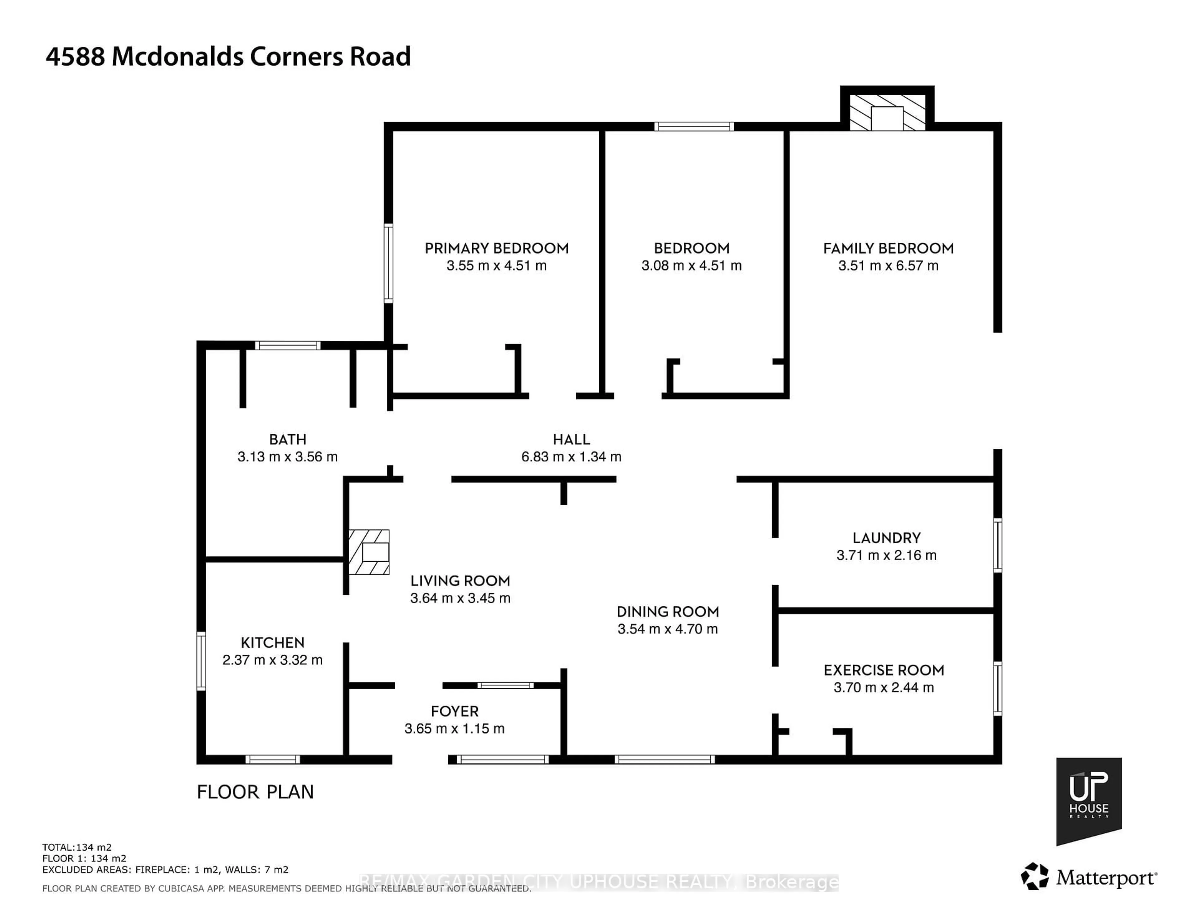 Floor plan for 4588 McDonalds Corners Rd, Mcdonalds Corners Ontario K0G 1M0