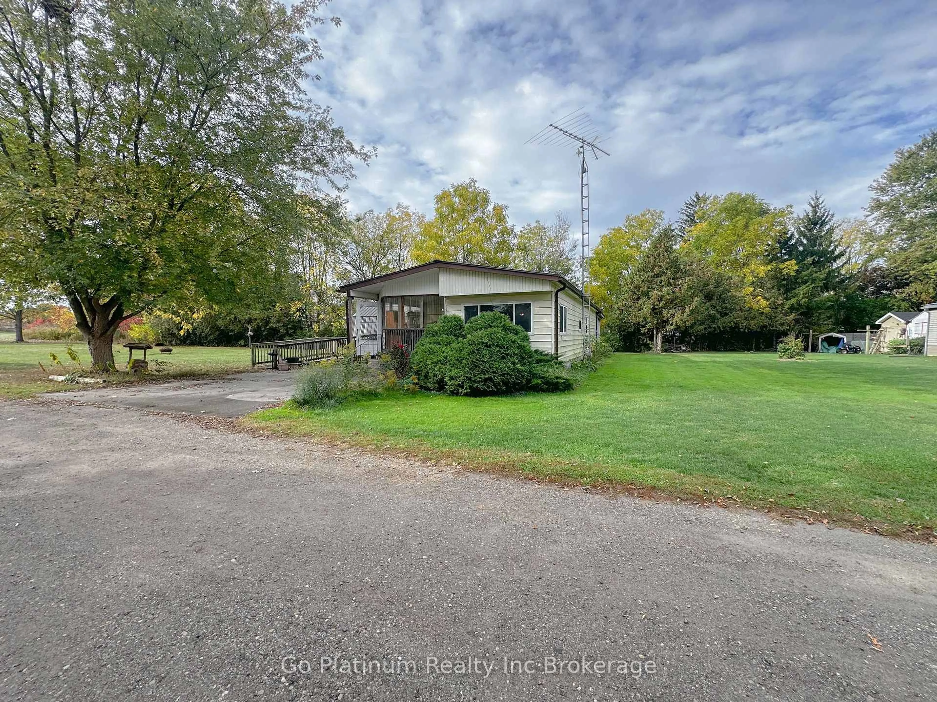 A pic from outside/outdoor area/front of a property/back of a property/a pic from drone, street for 45 Spruce Lane, South-West Oxford Ontario N0L 1C0