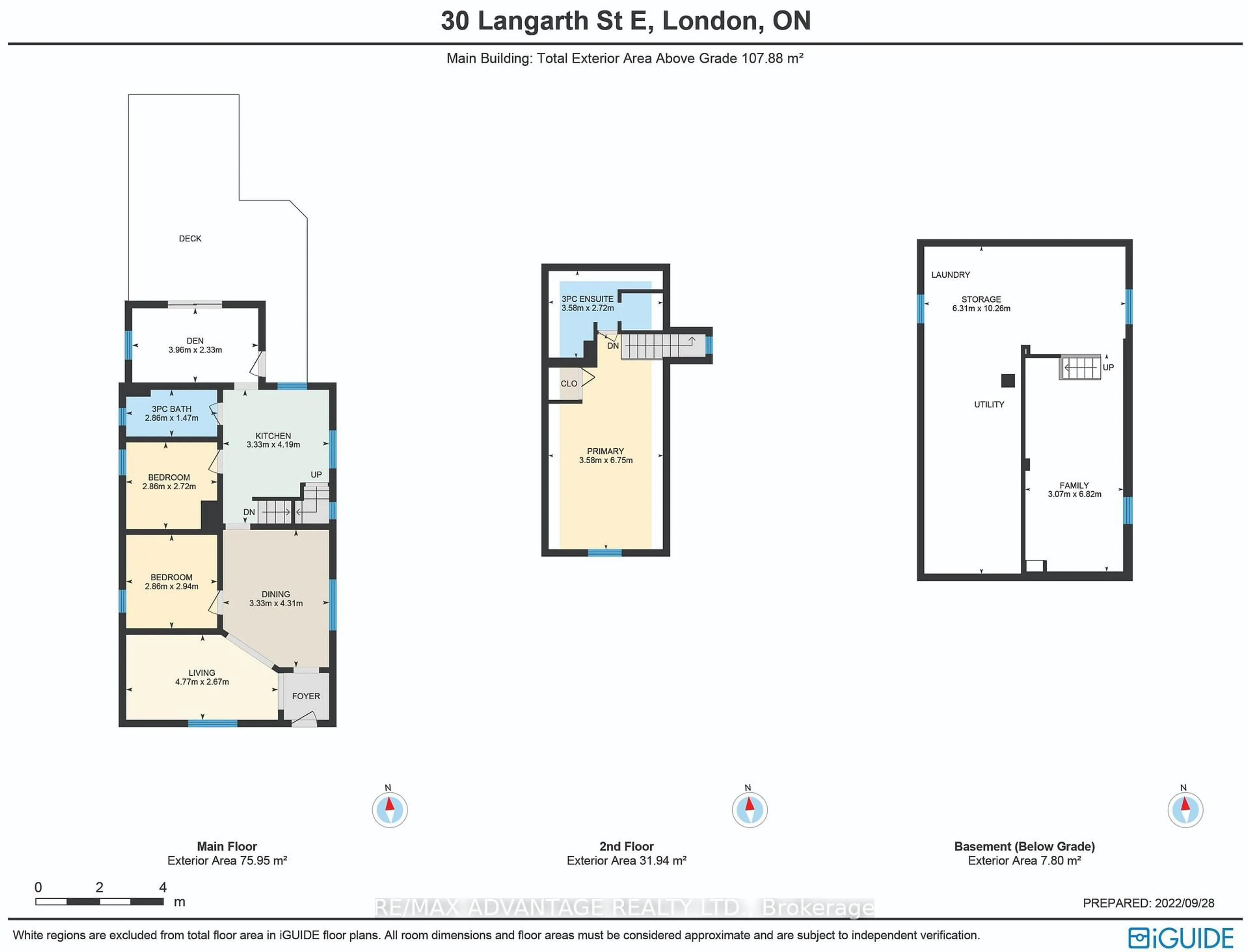 Floor plan for 30 Langarth St, London South Ontario N6C 1Z1