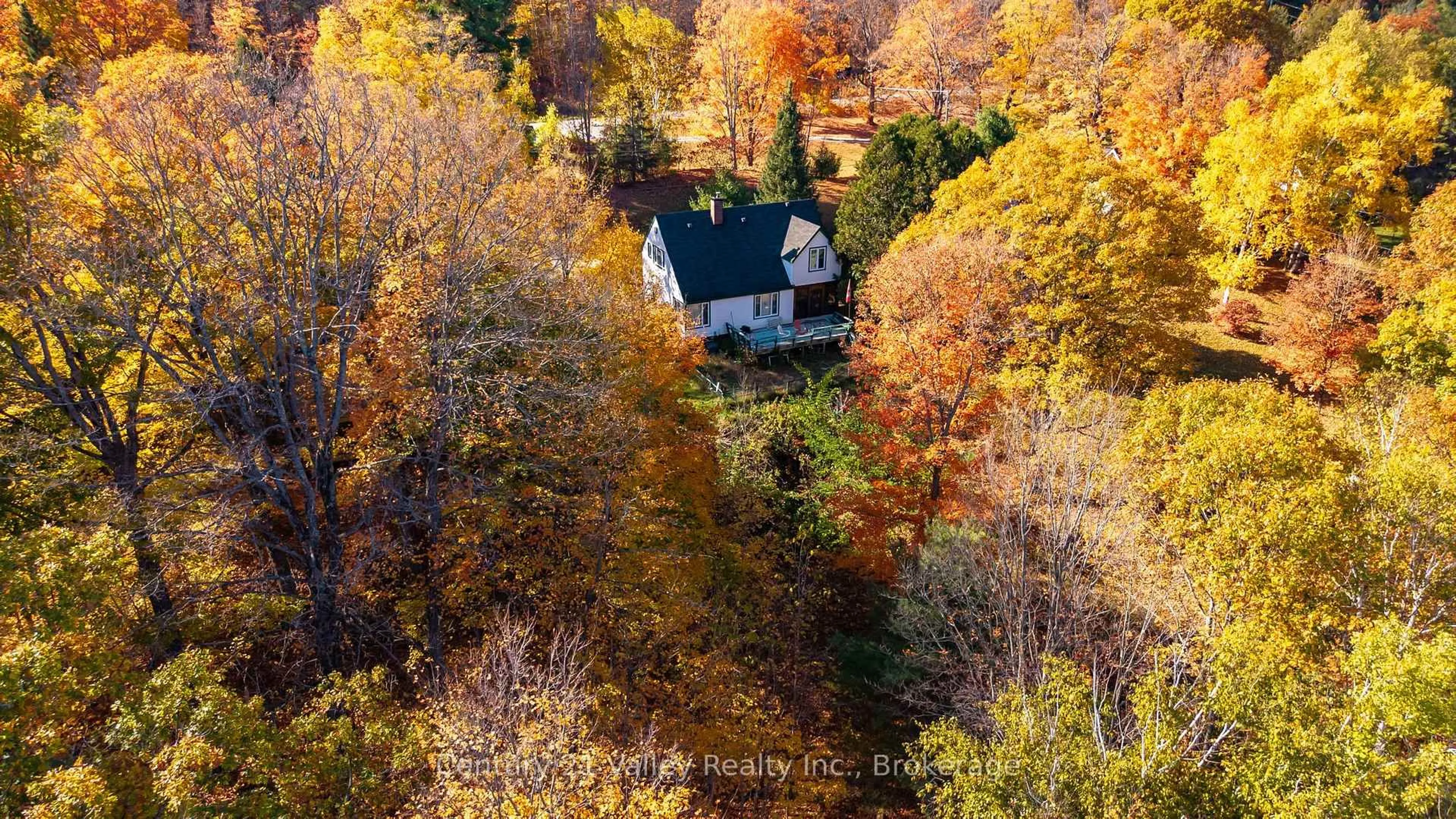 A pic from outside/outdoor area/front of a property/back of a property/a pic from drone, forest/trees view for 18 Colony Lane, Calabogie Ontario K0J 1H0