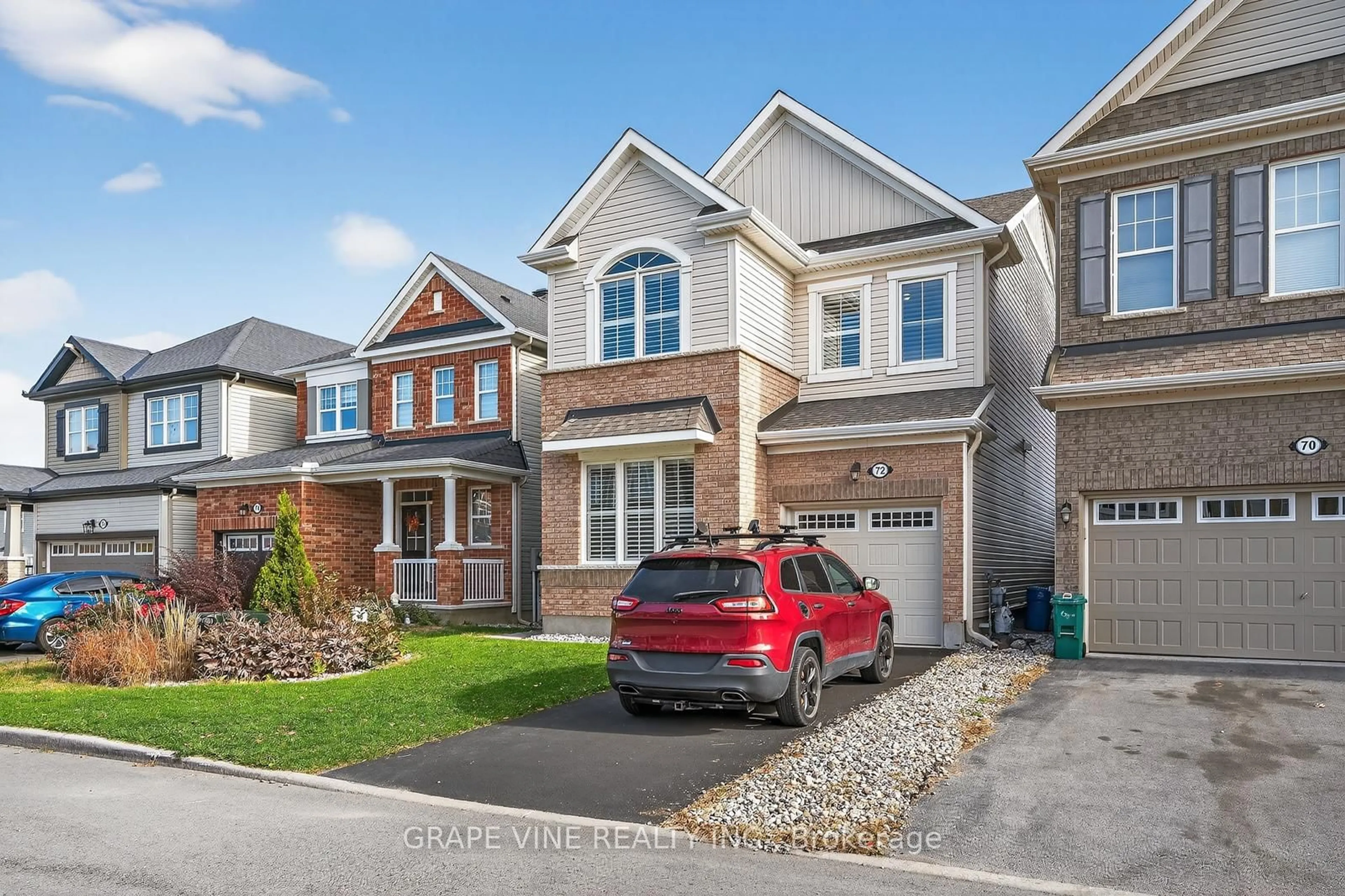 Home with brick exterior material, street for 72 Remora Way, Ottawa Ontario K2J 6H4