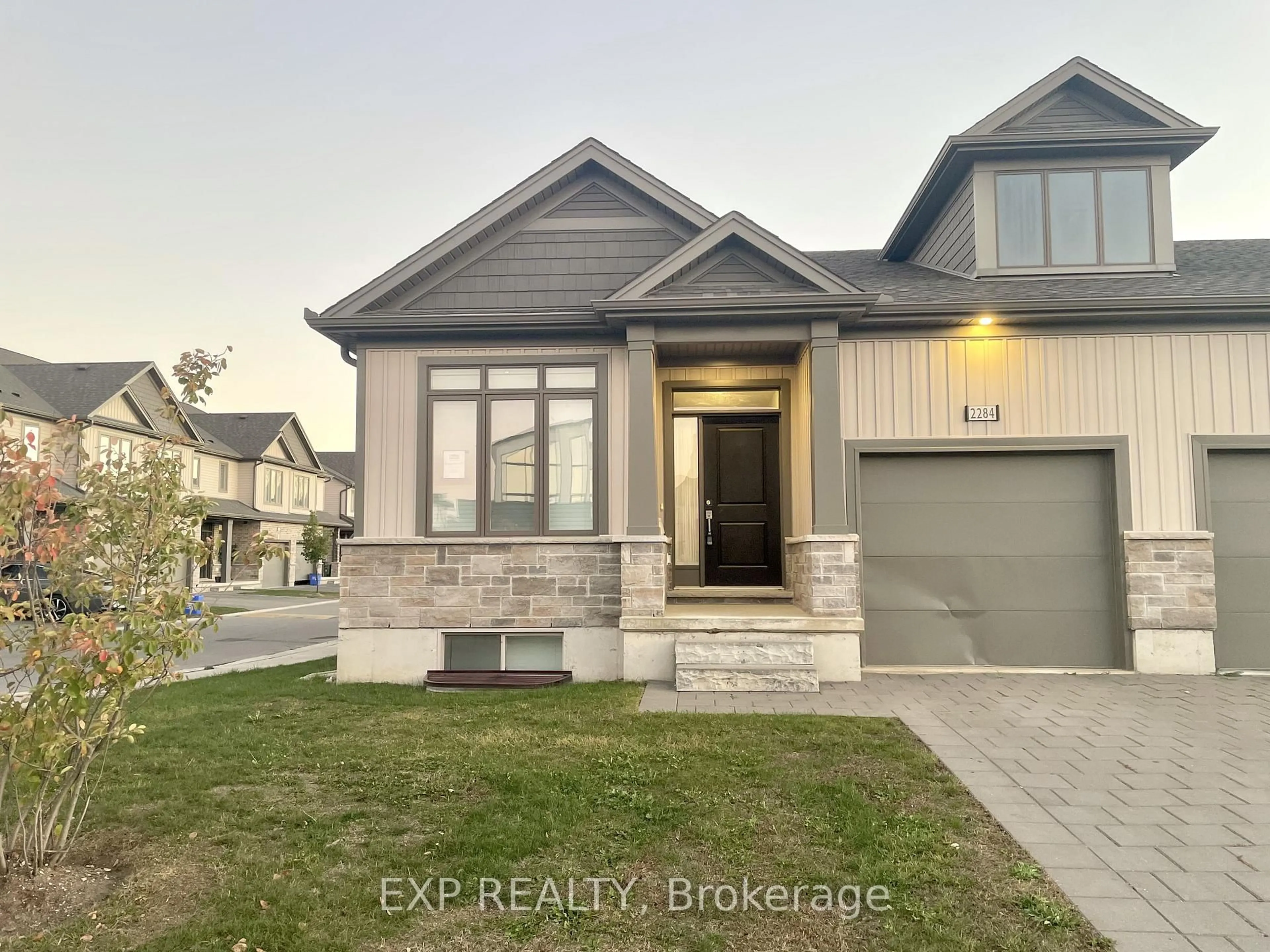Home with brick exterior material, street for 2284 Evans Blvd #52, London South Ontario N6M 0A1