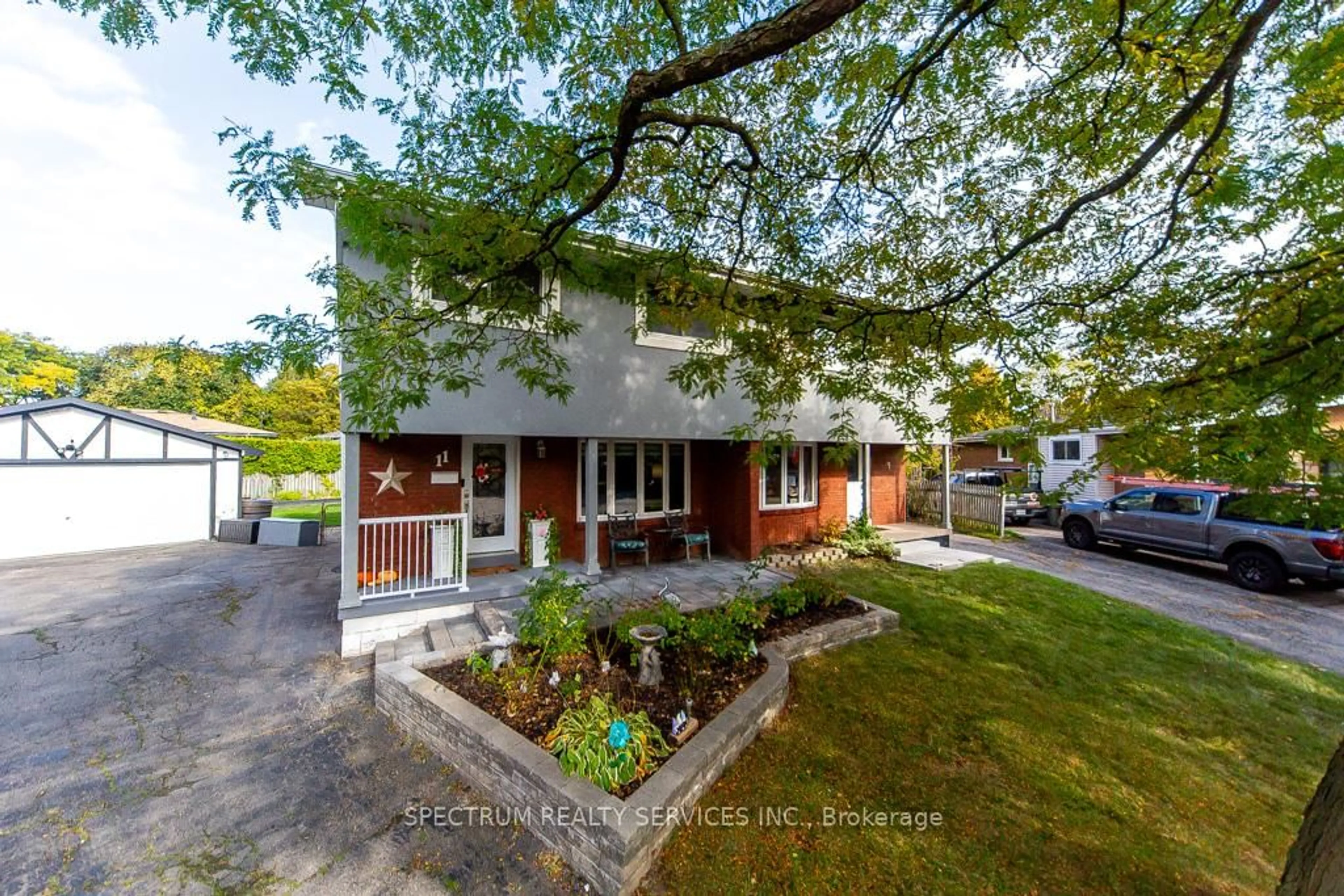 Home with brick exterior material, street for 11 Carrington Crt, Hamilton Ontario L9A 4N5