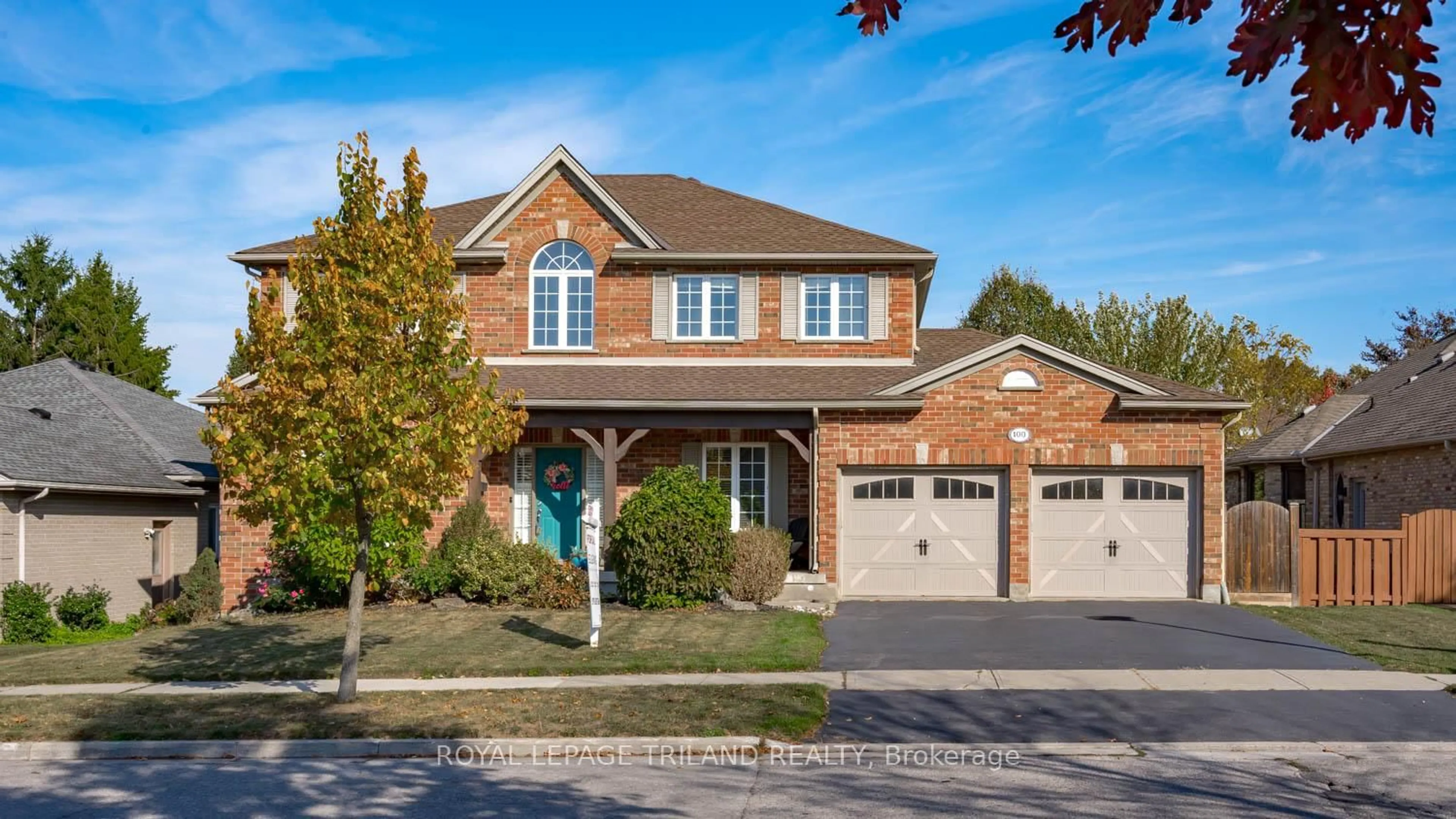 Home with brick exterior material, street for 100 Optimist Park Dr, London South Ontario N6K 4M1
