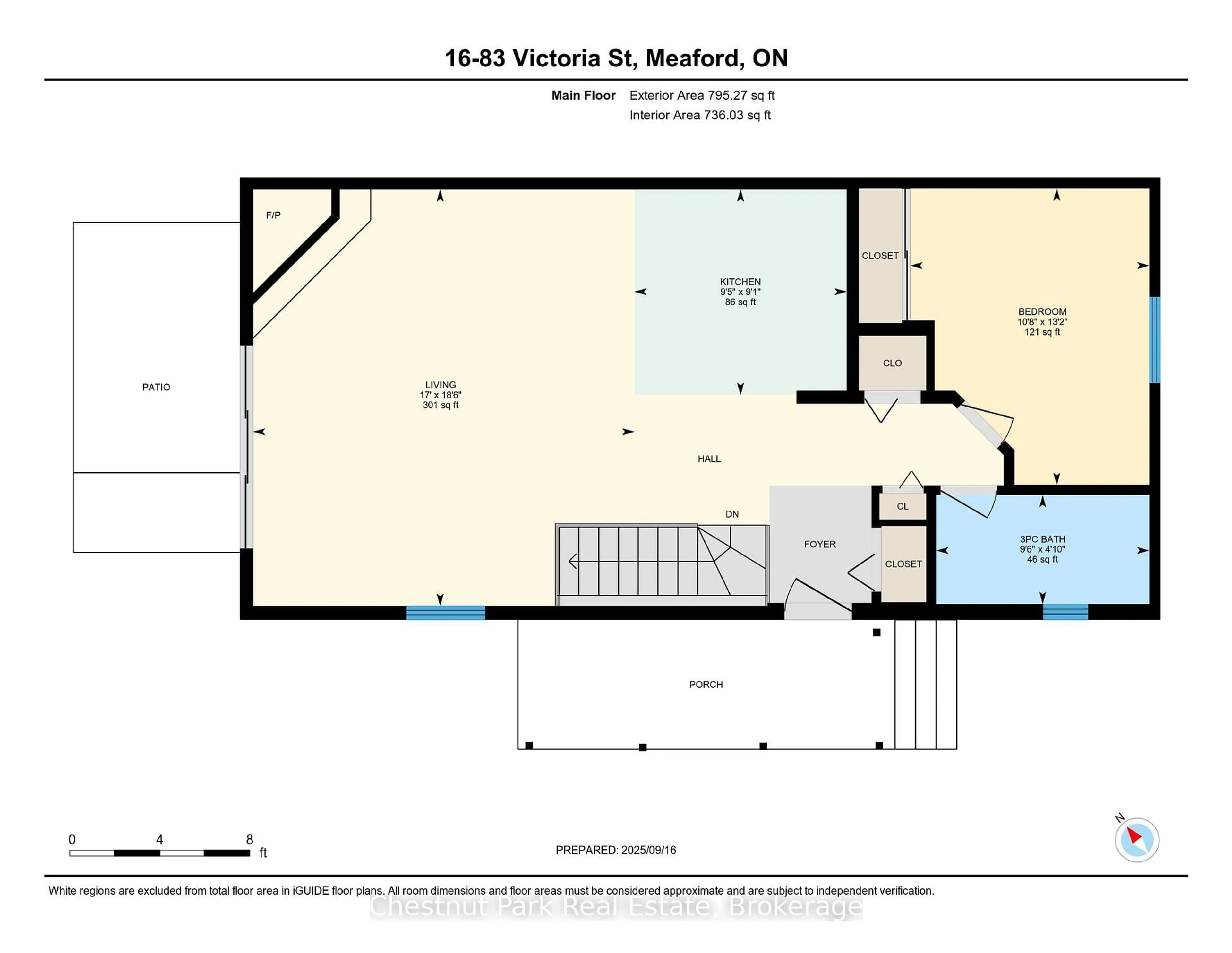 Floor plan for 83 Victoria St #16, Meaford Ontario N4L 1R4