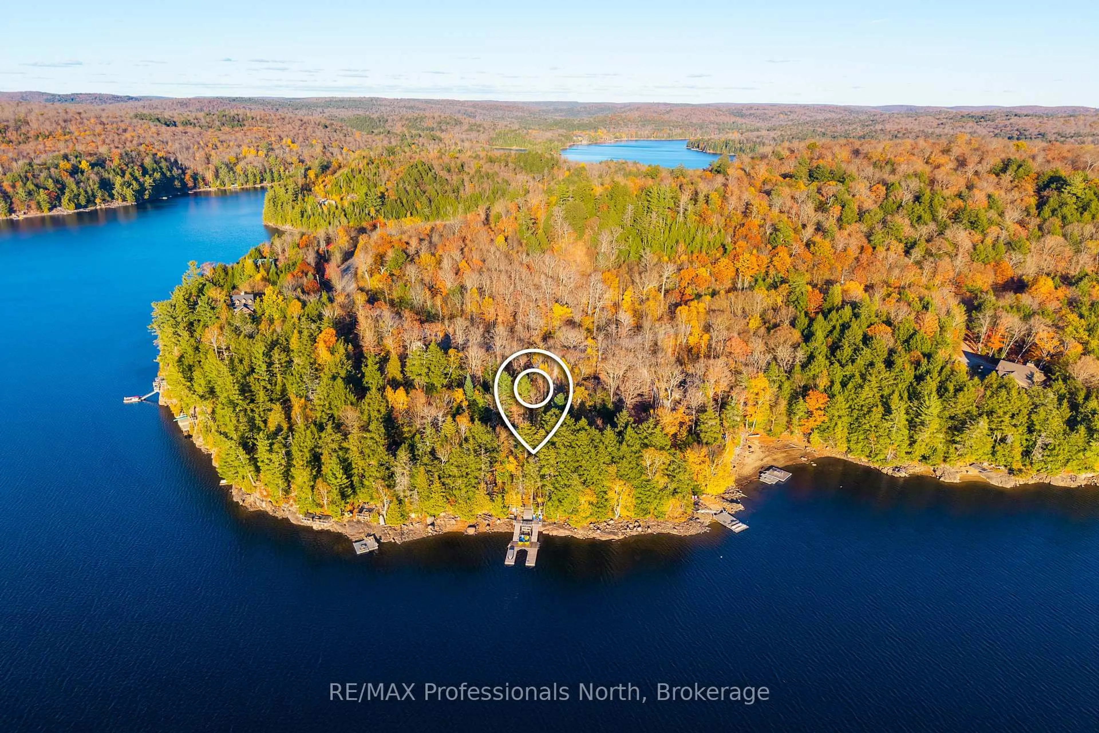 A pic from outside/outdoor area/front of a property/back of a property/a pic from drone, water/lake/river/ocean view for 1289 Watts Rd, Dysart et al Ontario K0M 1S0