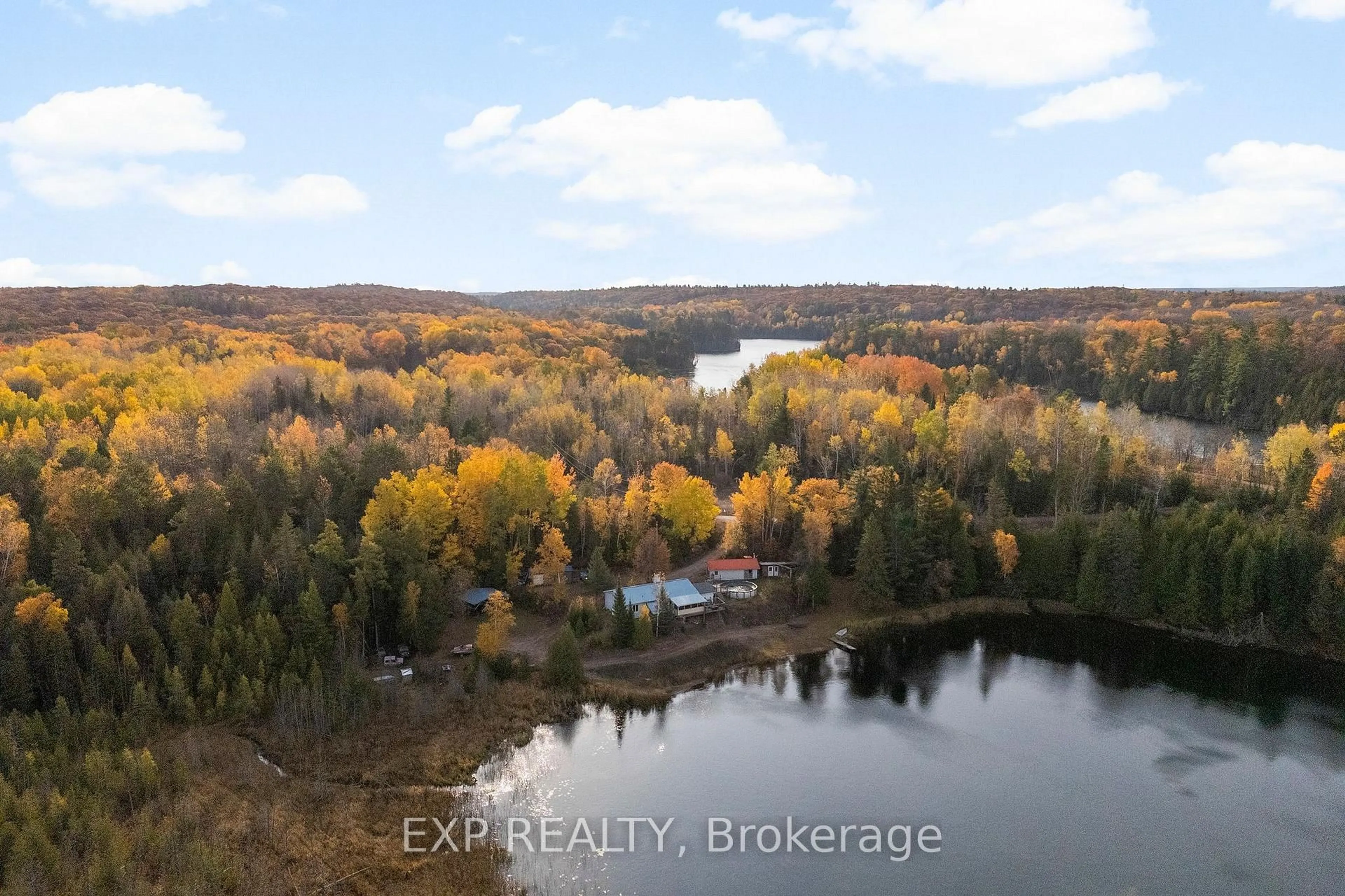A pic from outside/outdoor area/front of a property/back of a property/a pic from drone, water/lake/river/ocean view for 164 Garden Lake Tr, Haley Station Ontario K0J 1Y0