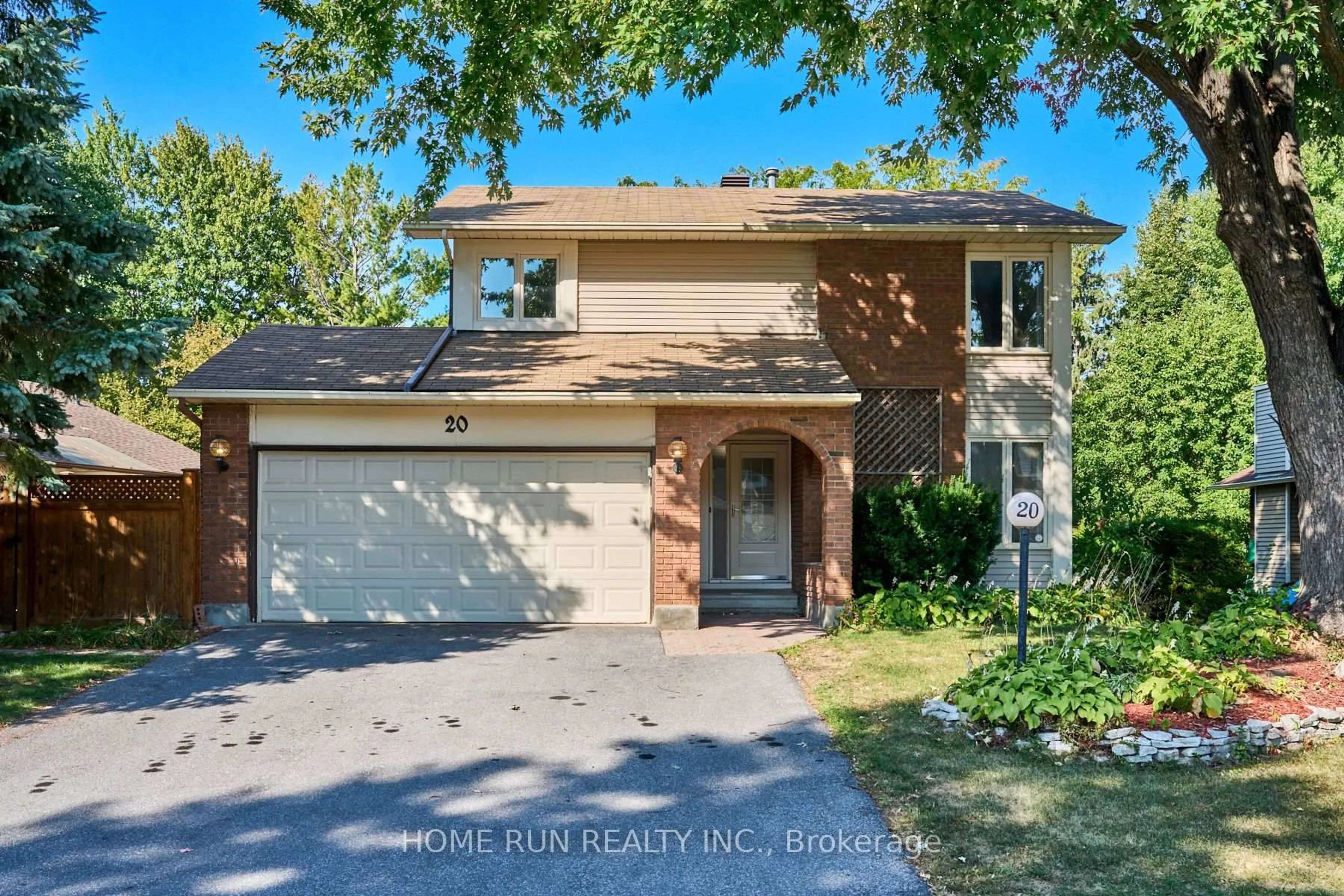 Home with brick exterior material, street for 20 Thiessen Cres, Ottawa Ontario K2L 2M3